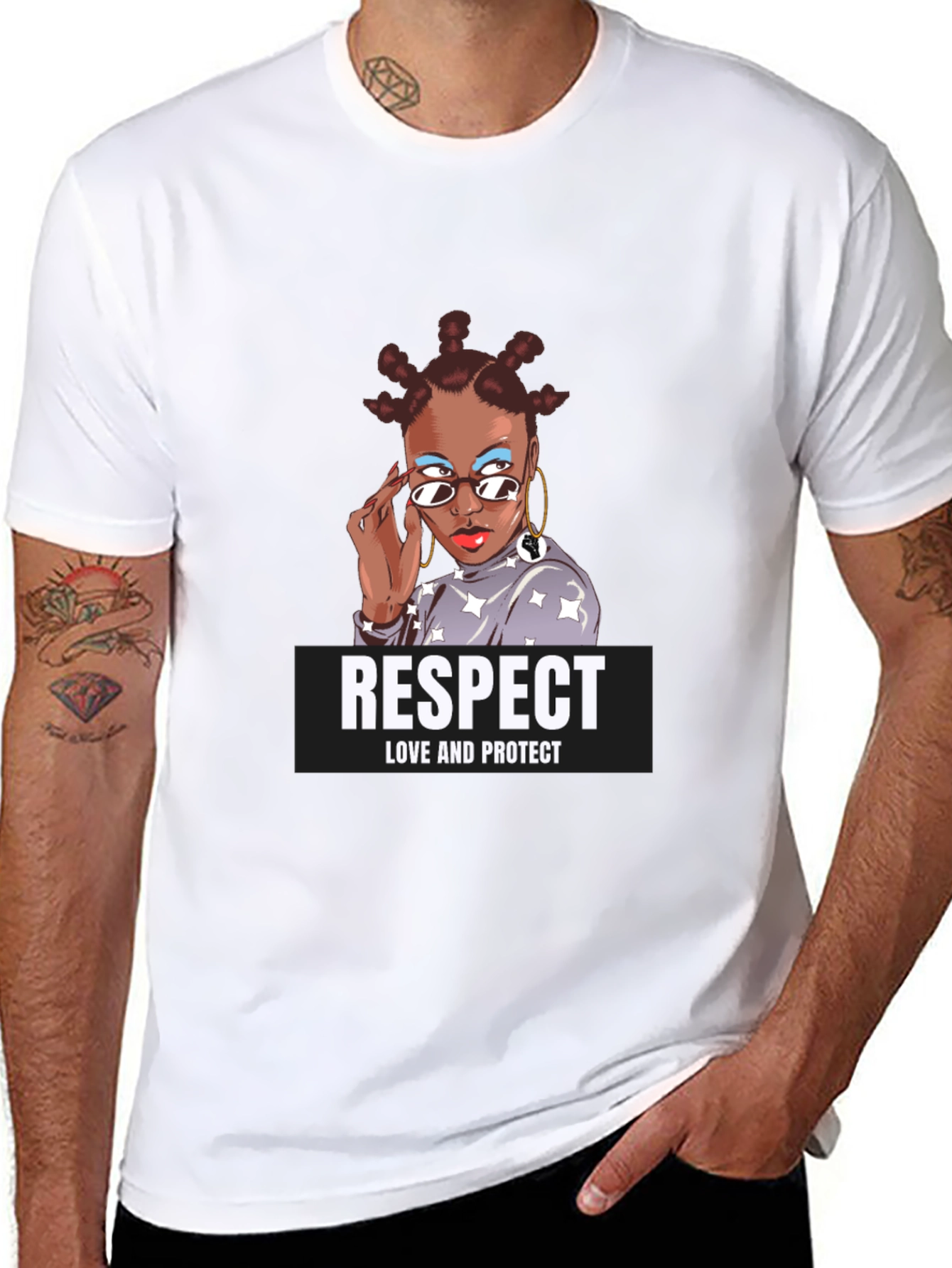 Respect Love Protect Graphic T-Shirt