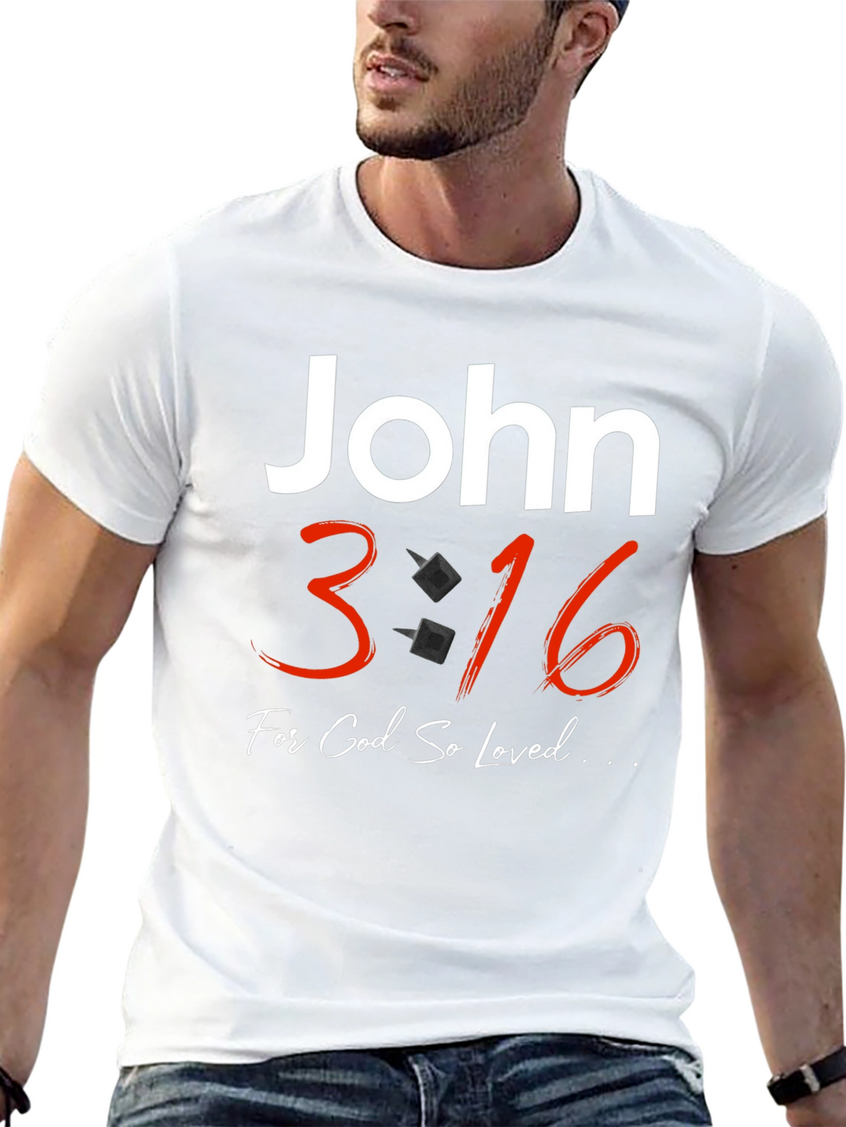 John 3:16 Graphic T-Shirt - Christian Faith Tee