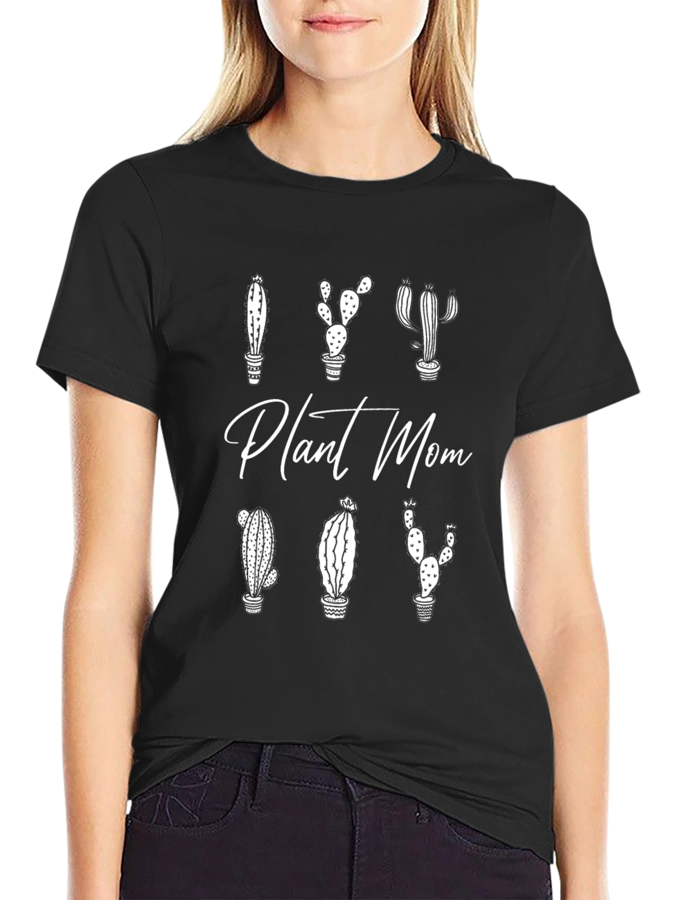 Plant Mom Cactus Graphic Tee - Unisex