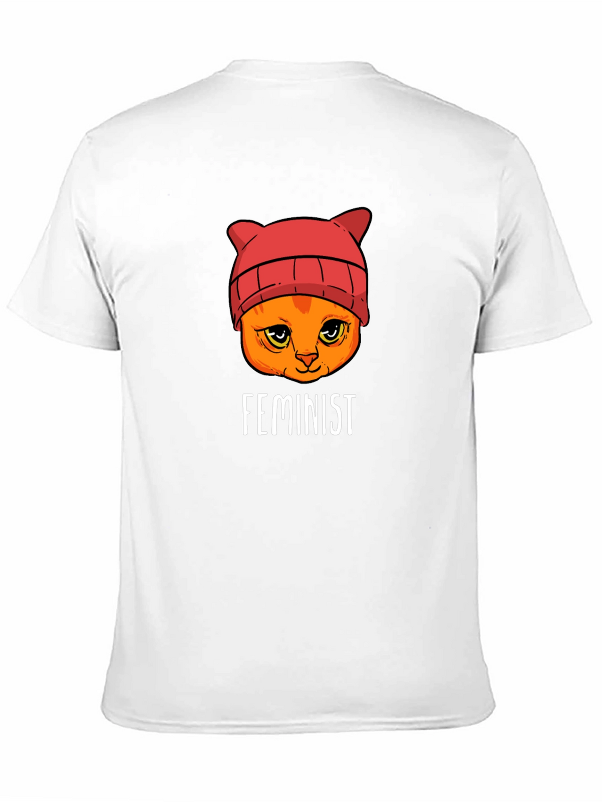 Feminist Cat T-Shirt -  Black Unisex Tee