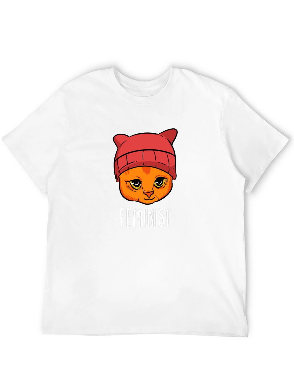 Feminist Cat T-Shirt -  Black Unisex Tee