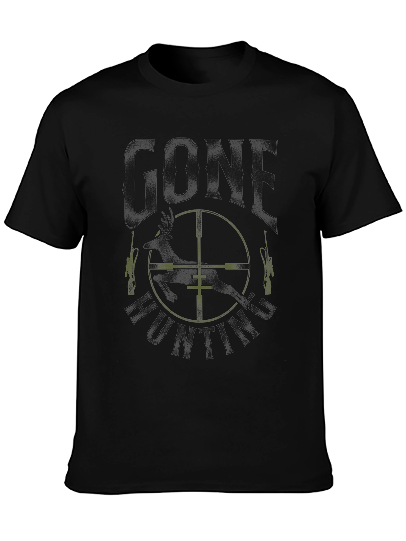 Gone Hunting Black Tee