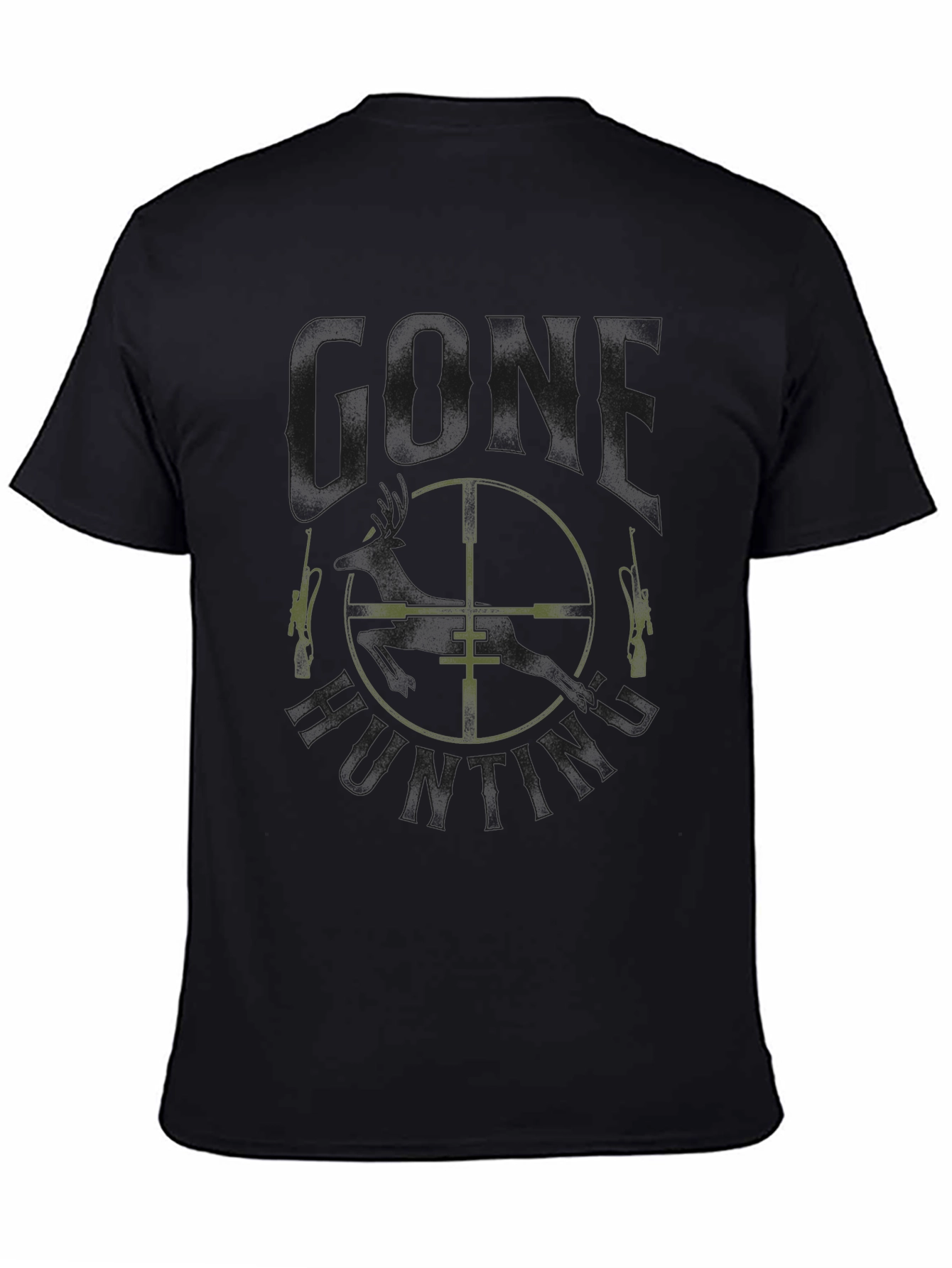 Gone Hunting Black Tee