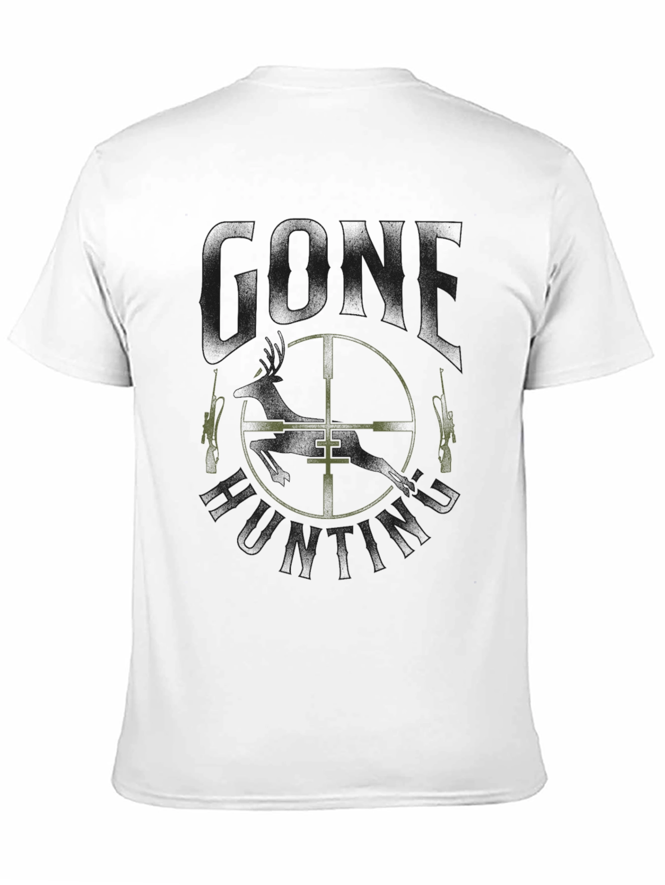 Gone Hunting Black Tee