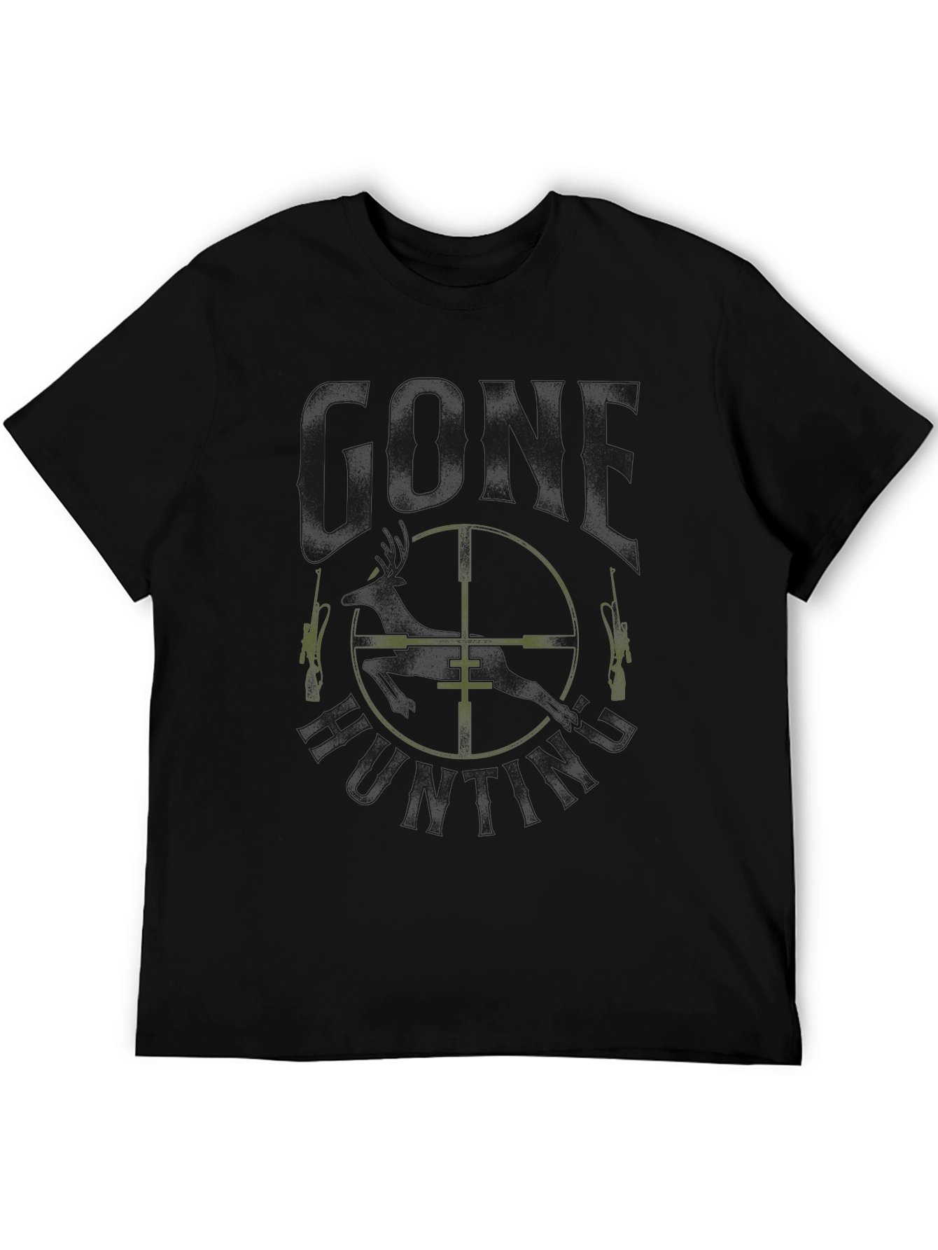Gone Hunting Black Tee