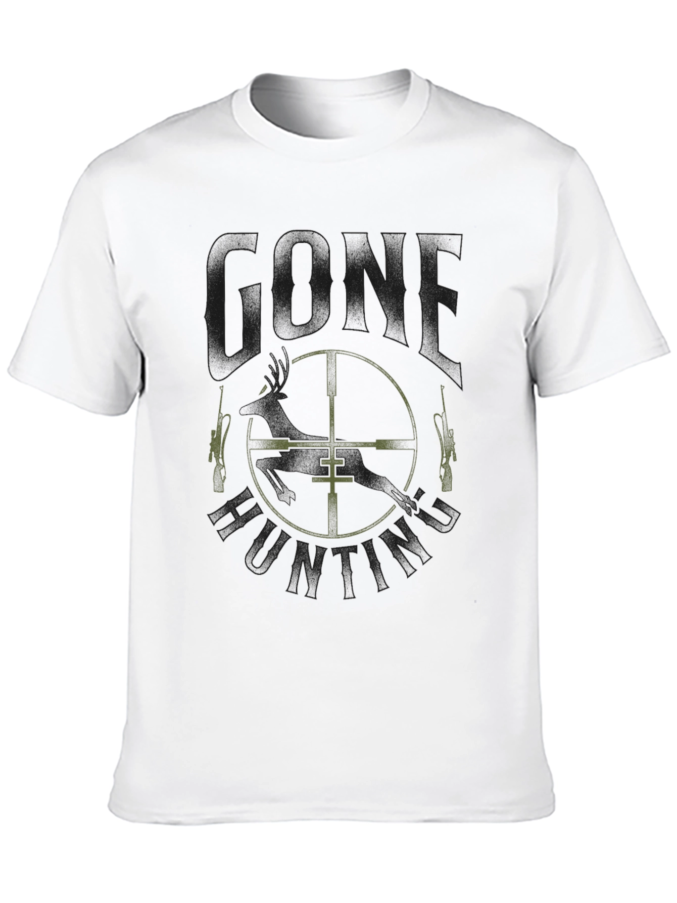 Gone Hunting Black Tee