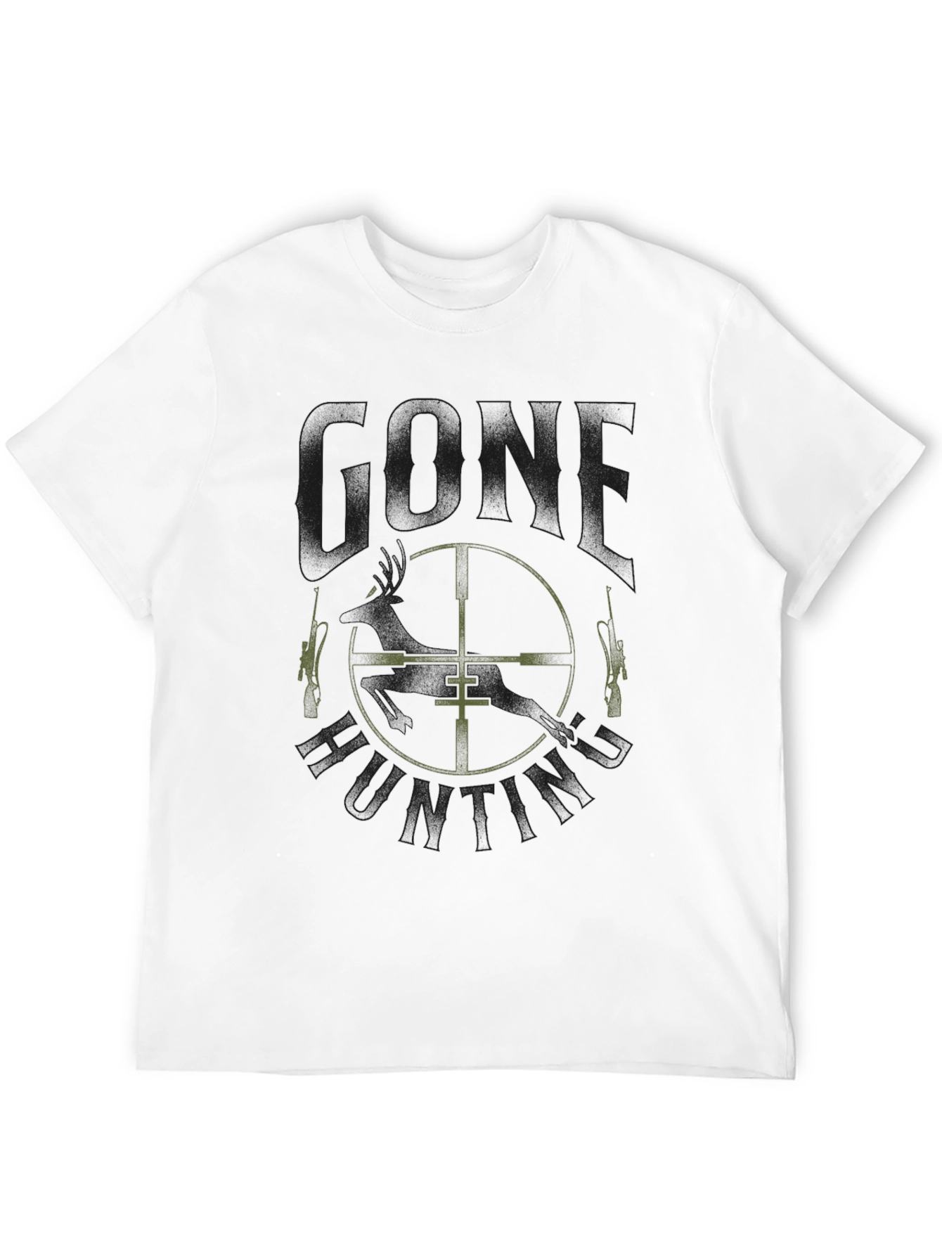 Gone Hunting Black Tee