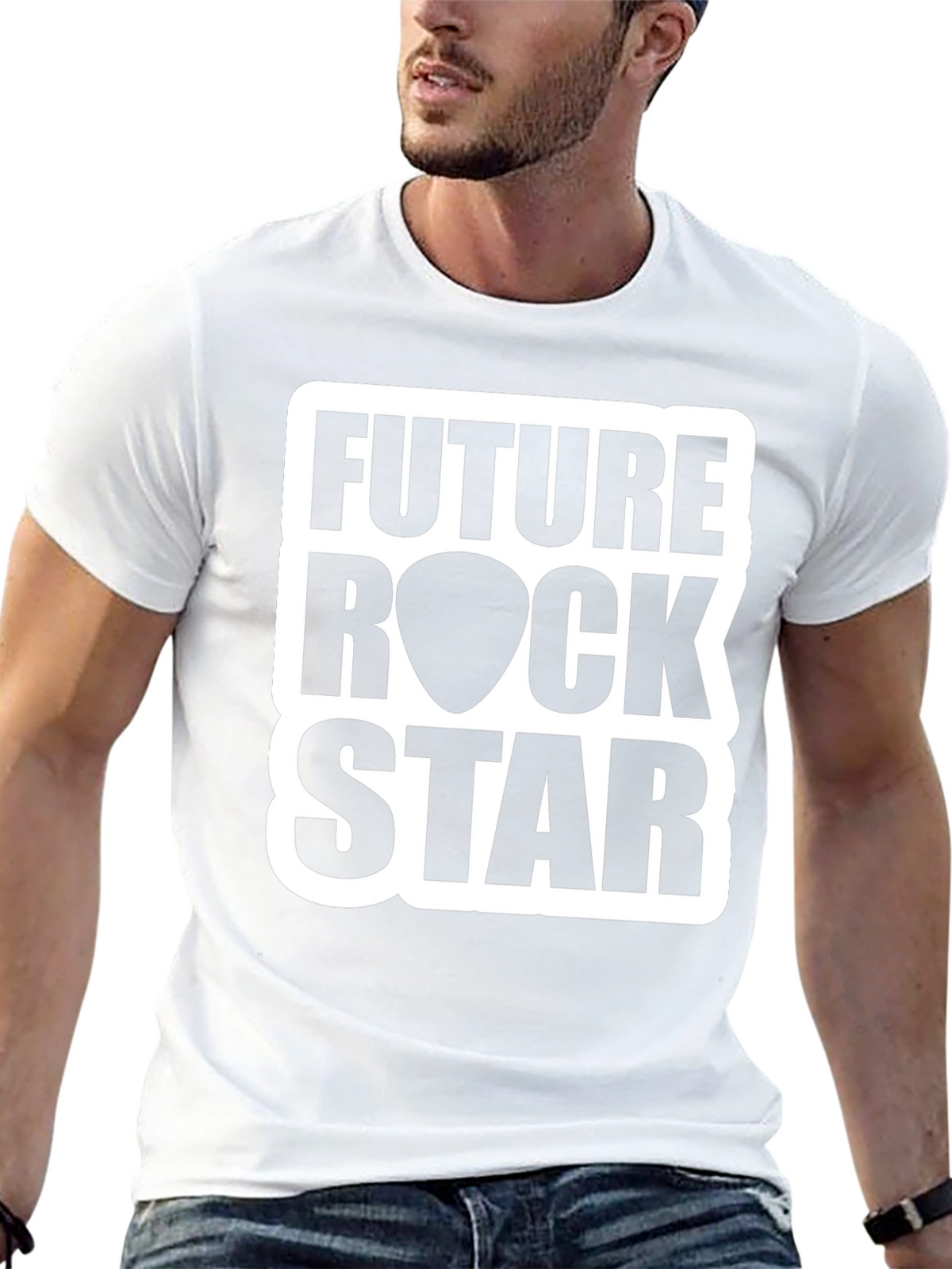 Future Rock Star Black Graphic T-Shirt