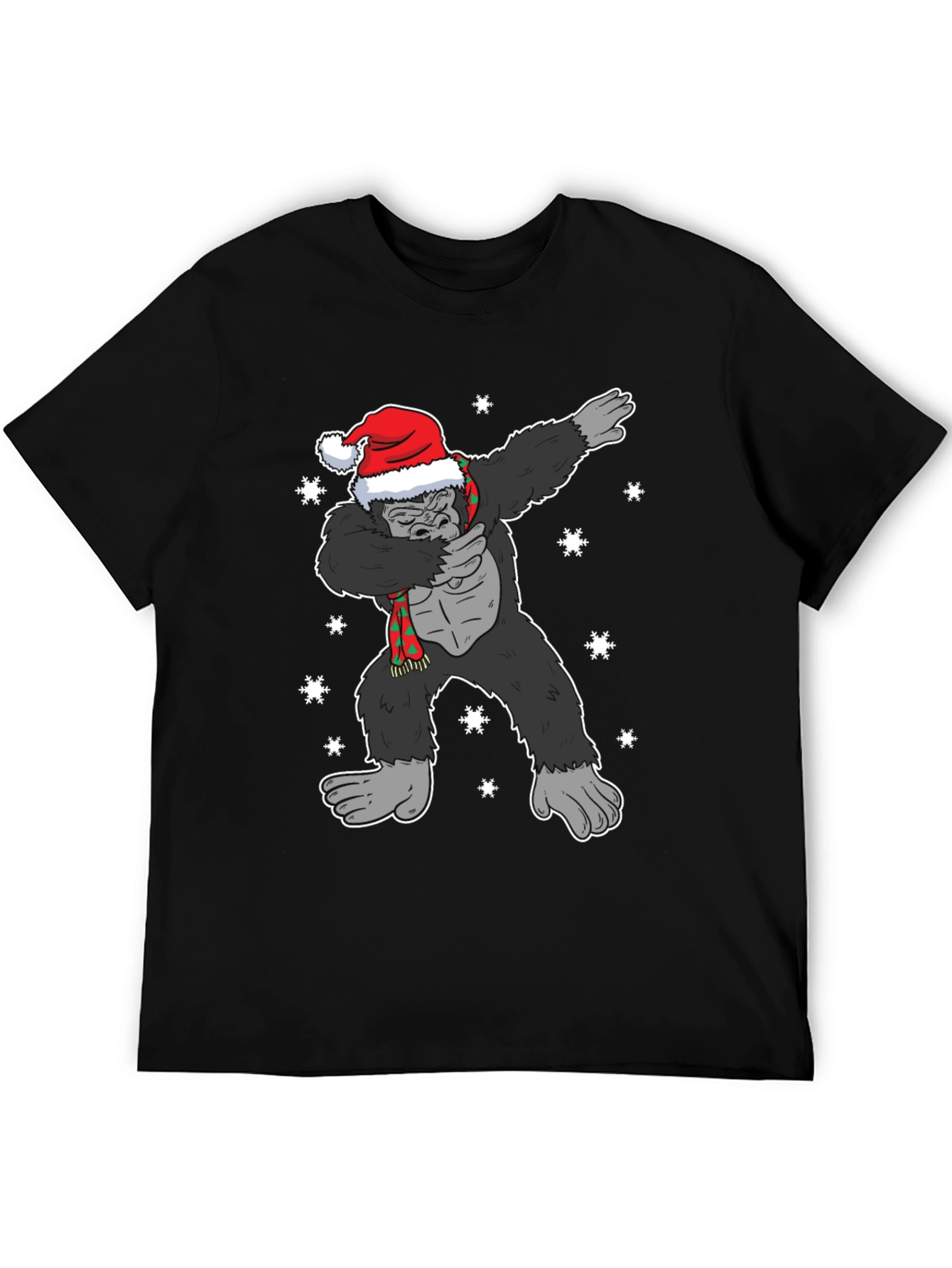 Dabbing Santa Gorilla Christmas T-Shirt