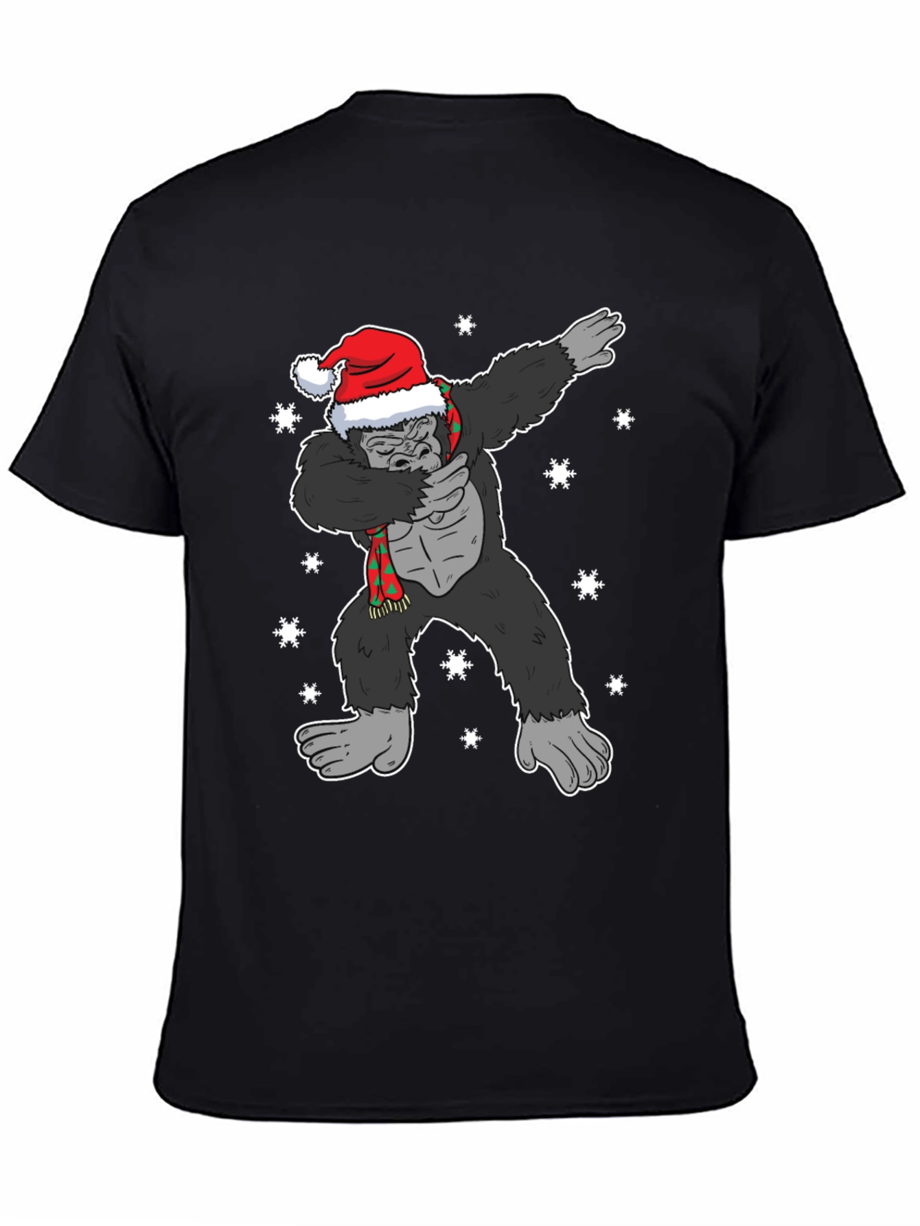 Dabbing Santa Gorilla Christmas T-Shirt