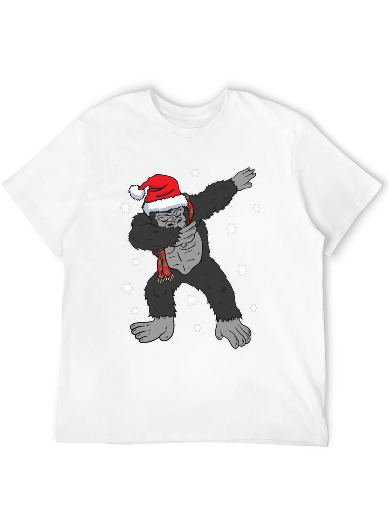 Dabbing Santa Gorilla Christmas T-Shirt