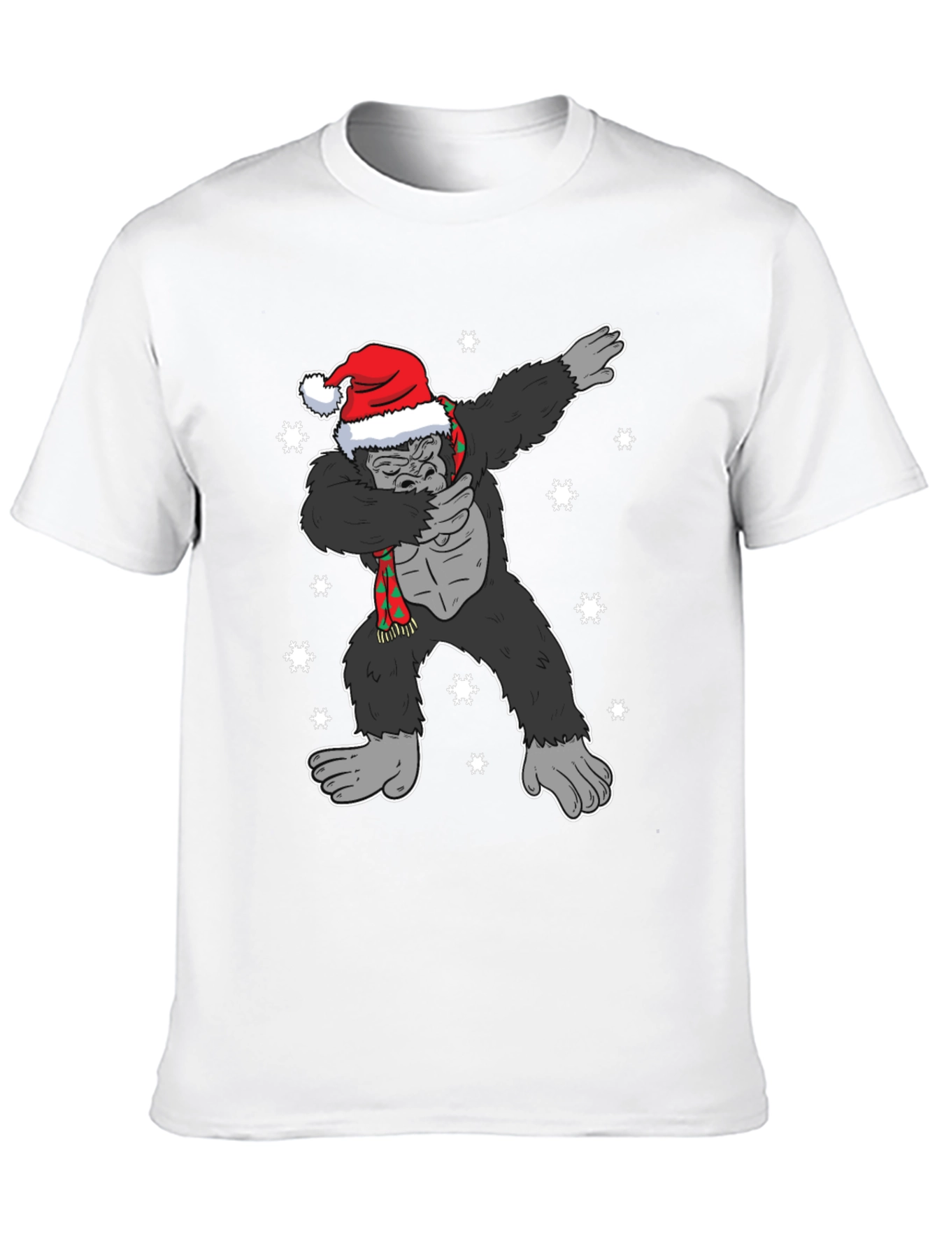 Dabbing Santa Gorilla Christmas T-Shirt