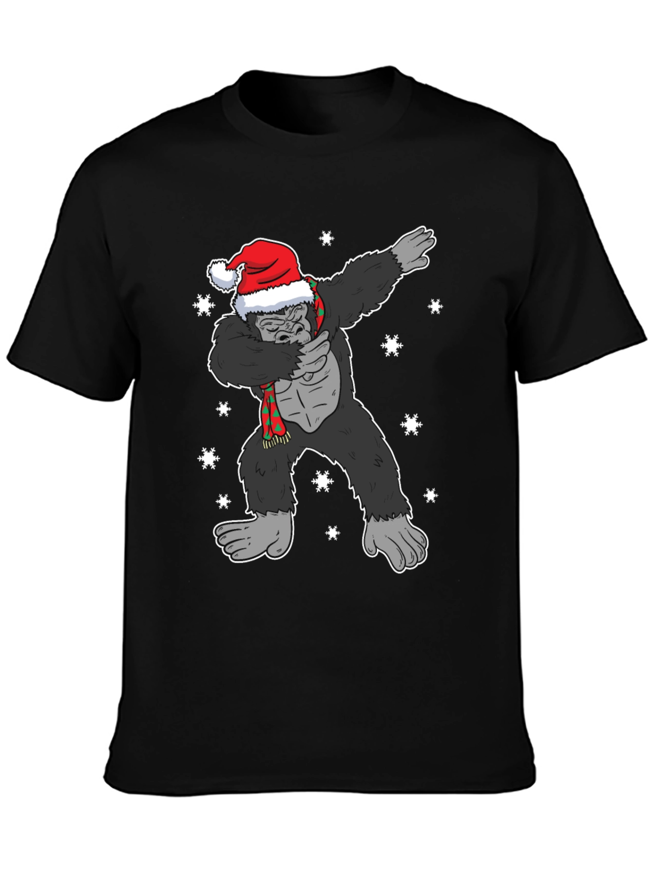 Dabbing Santa Gorilla Christmas T-Shirt