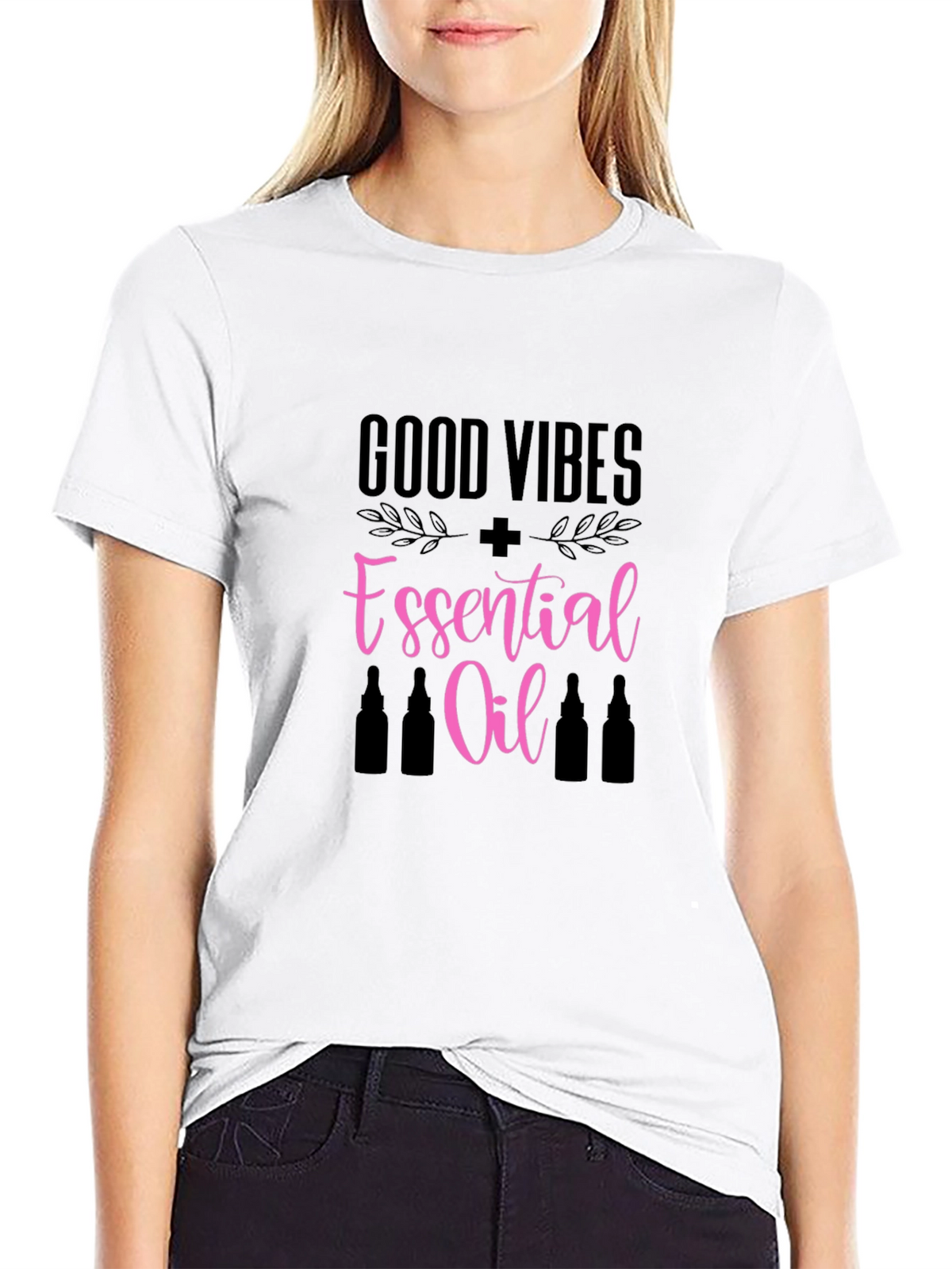 Good Vibes Essential Oil Graphic T-Shirt