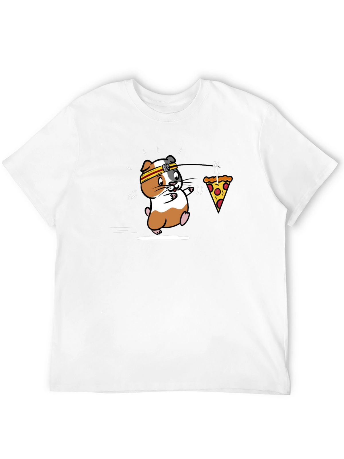 Funny Guinea Pig Pizza Jogger T-Shirt