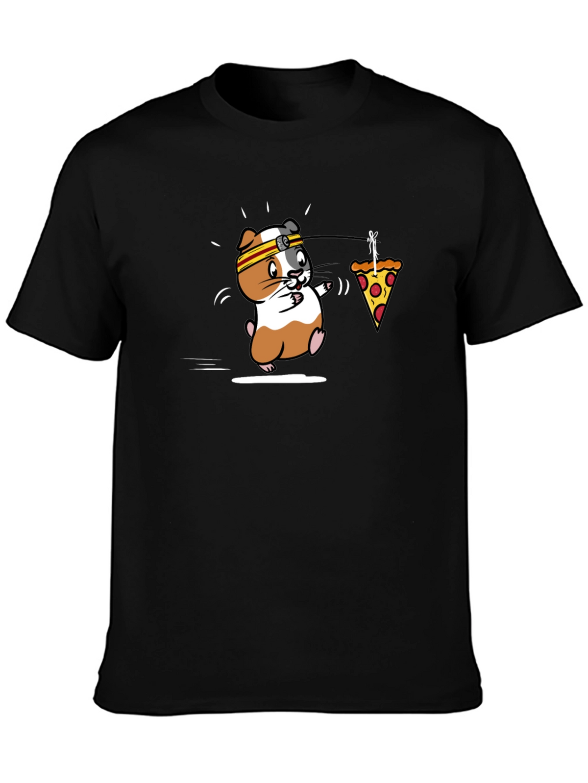 Funny Guinea Pig Pizza Jogger T-Shirt