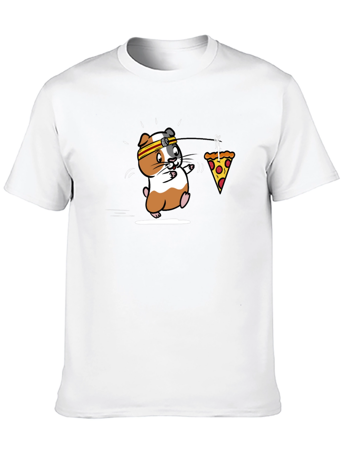 Funny Guinea Pig Pizza Jogger T-Shirt