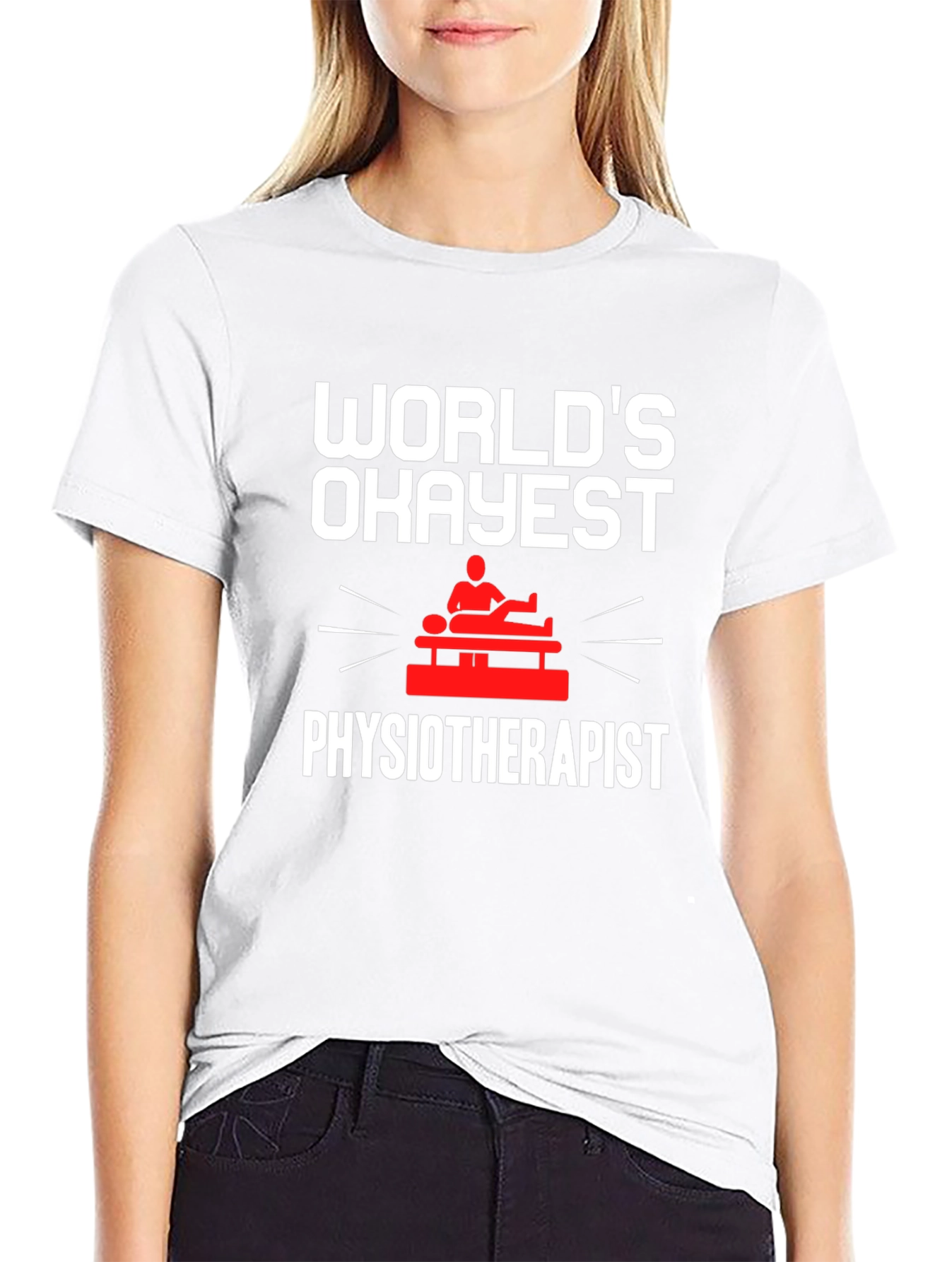 Worlds Okayest Physiotherapist T-Shirt