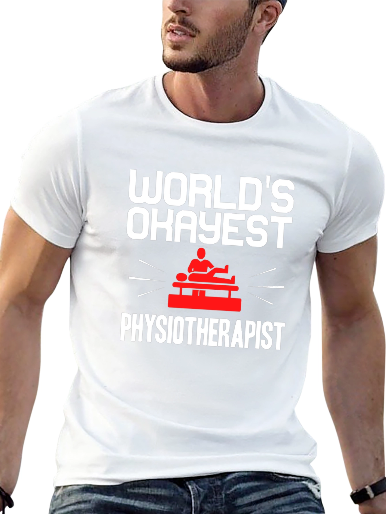 Worlds Okayest Physiotherapist T-Shirt