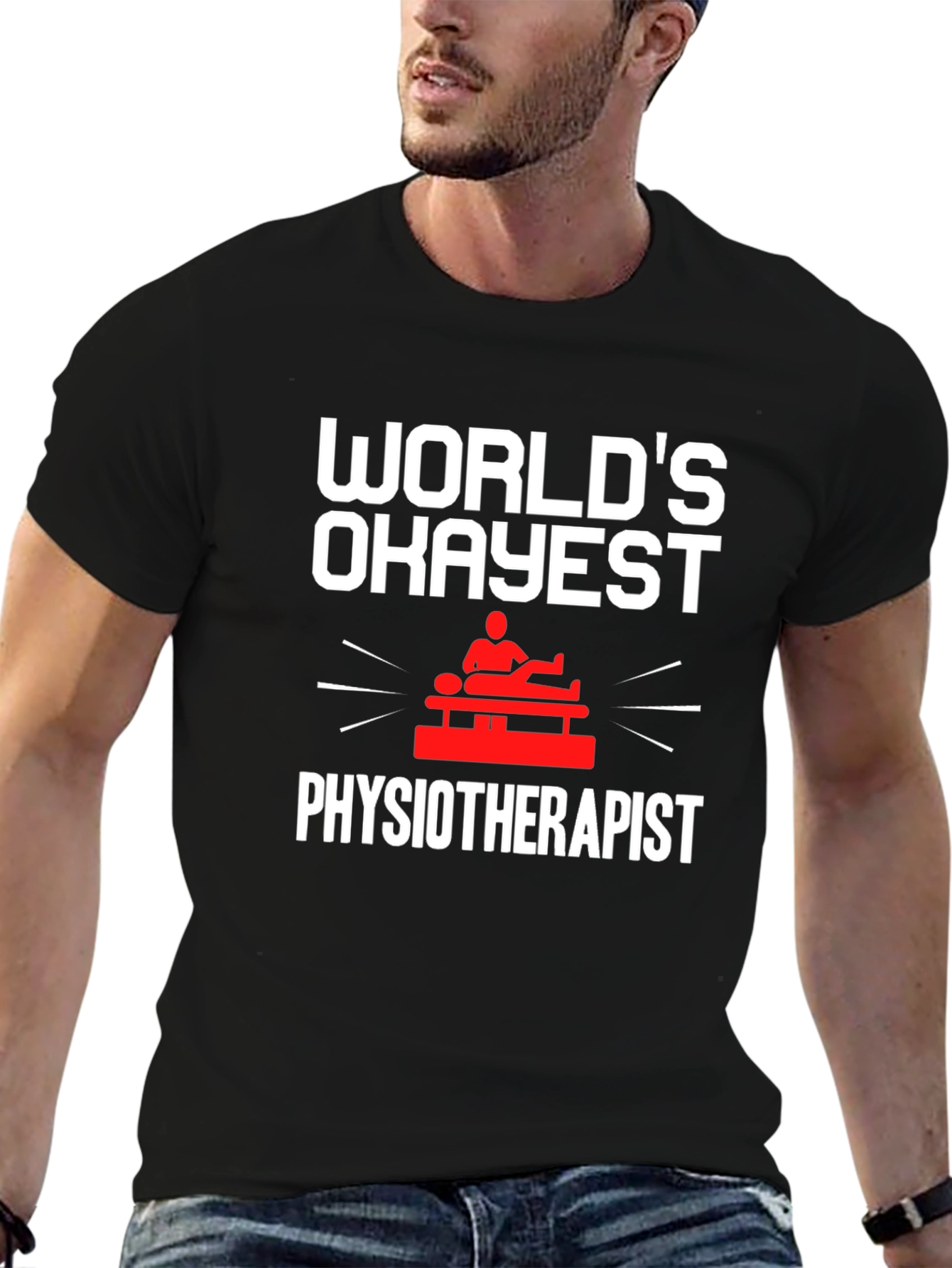 Worlds Okayest Physiotherapist T-Shirt