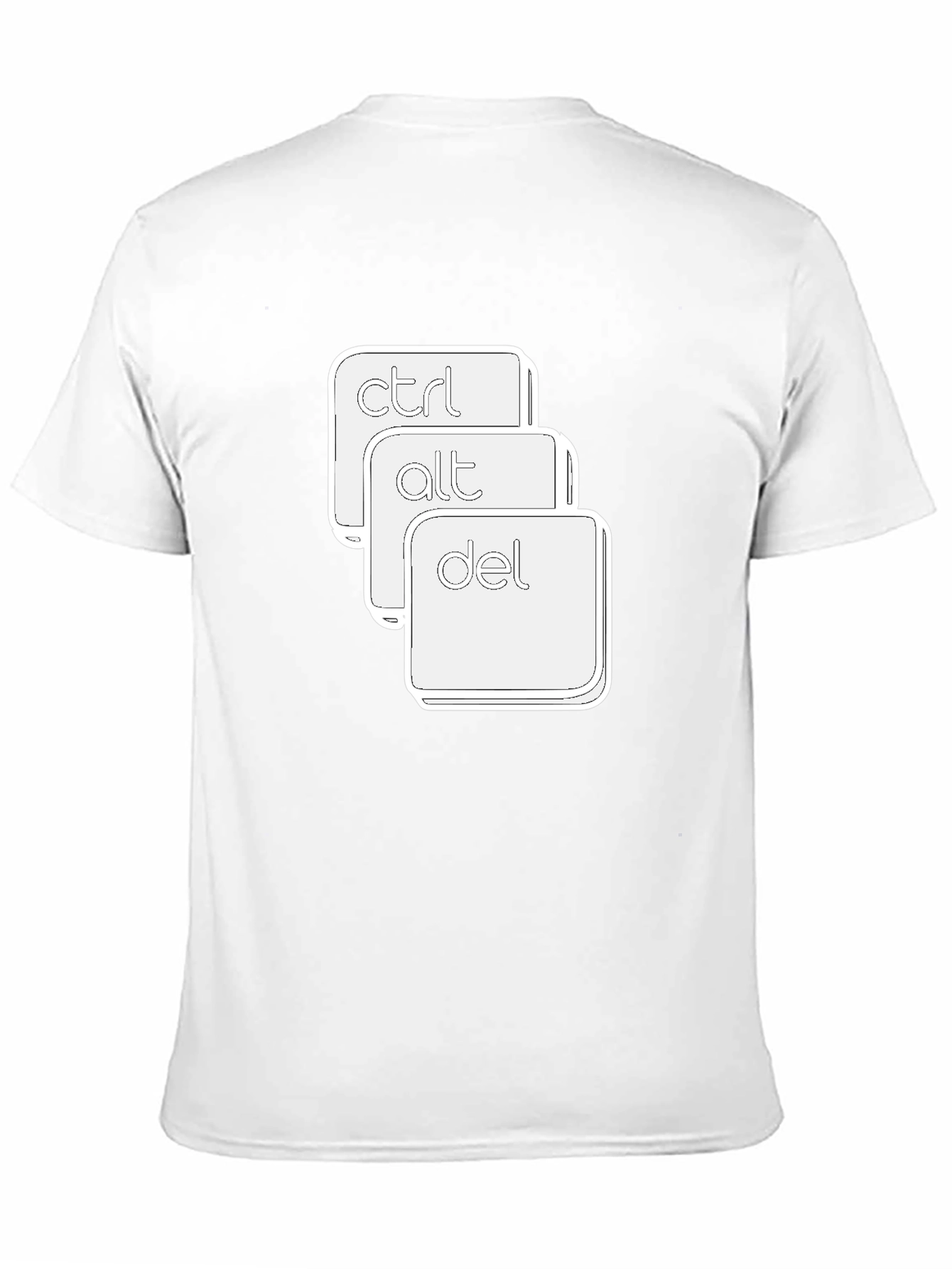 Ctrl Alt Del Graphic Tee - Black Cotton T-Shirt