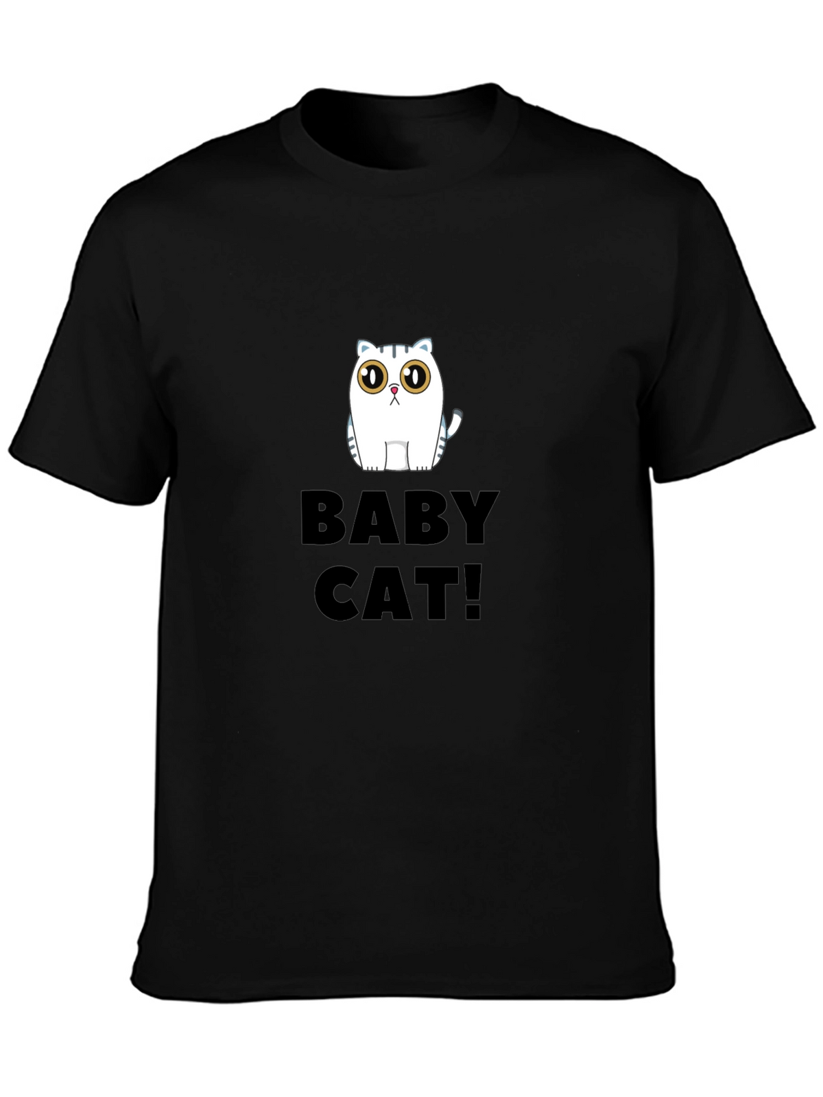 Baby Cat Black Graphic Tee