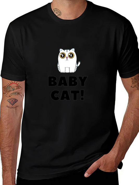 Baby Cat Black Graphic Tee