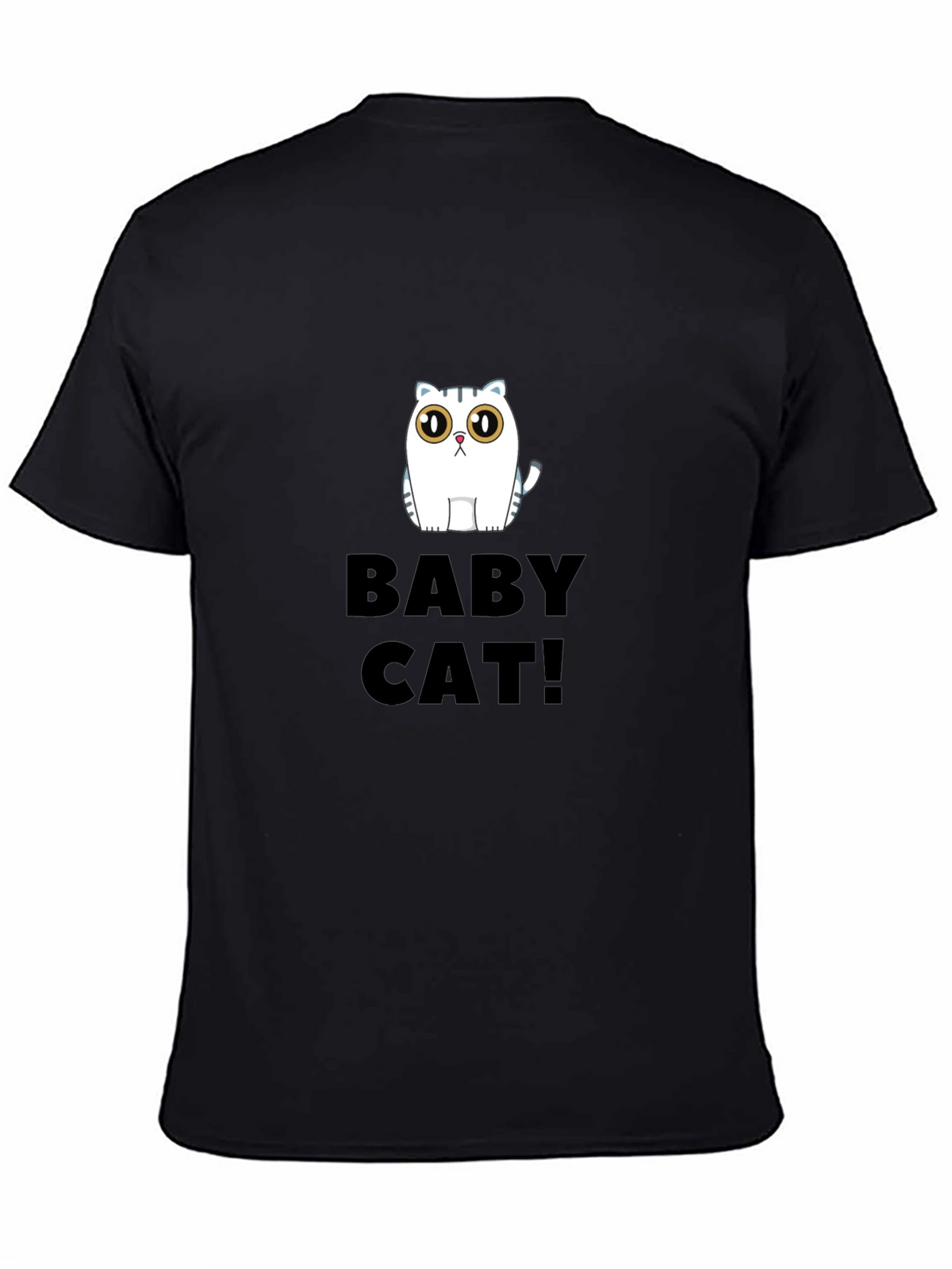 Baby Cat Black Graphic Tee