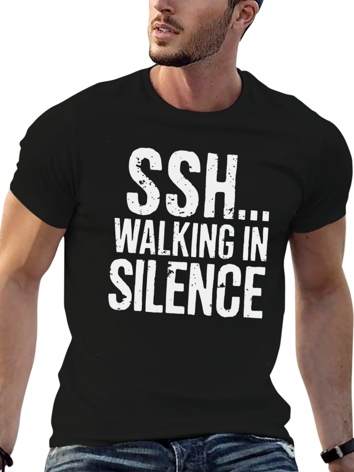 SSH Walking in Silence Black T-Shirt