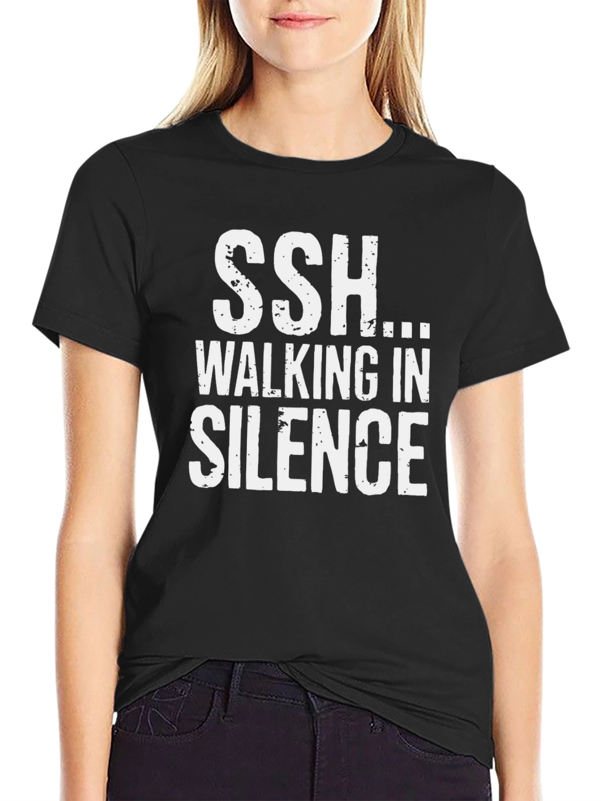 SSH Walking in Silence Black T-Shirt