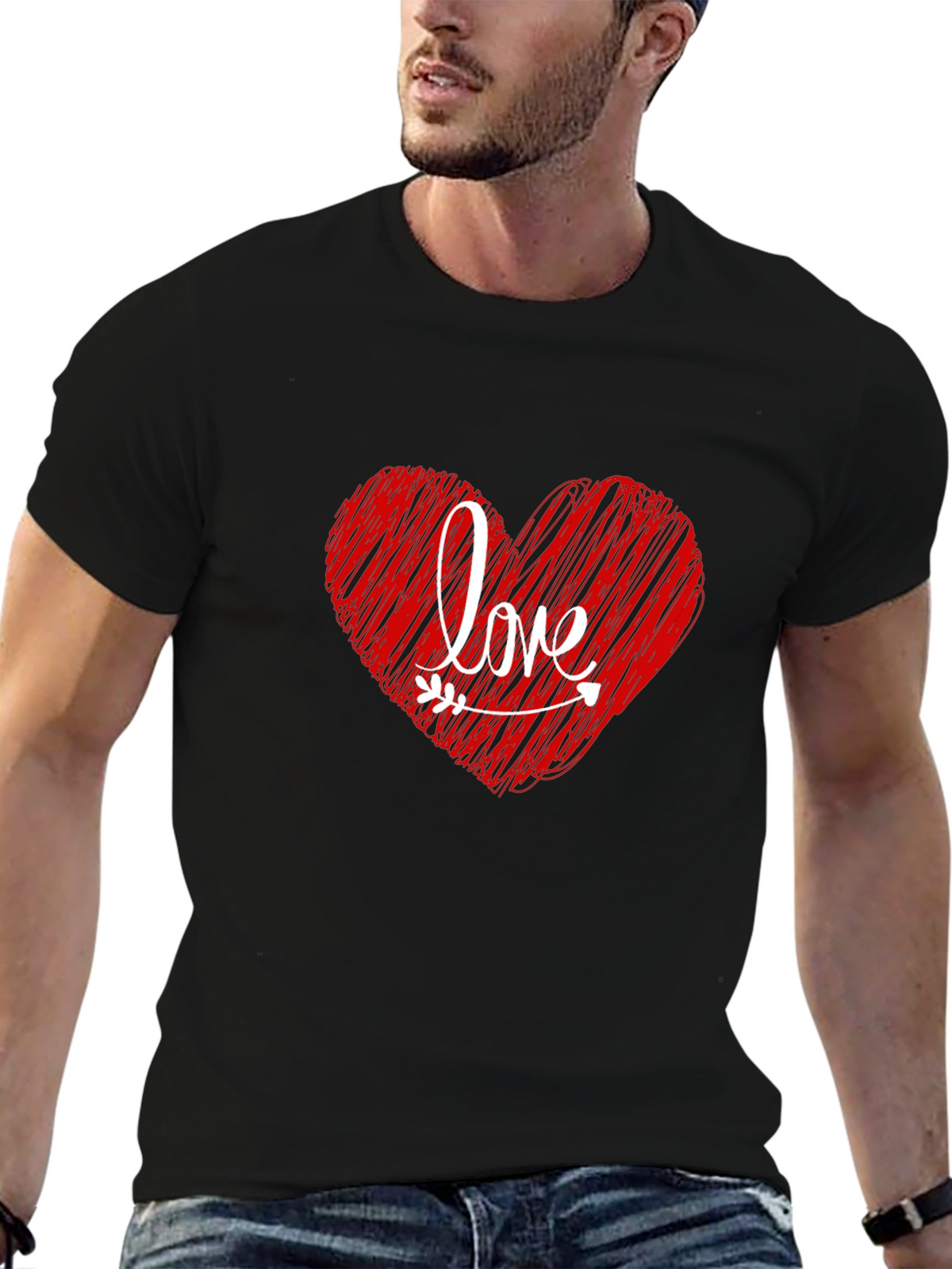 Love Heart Valentines Day T-Shirt