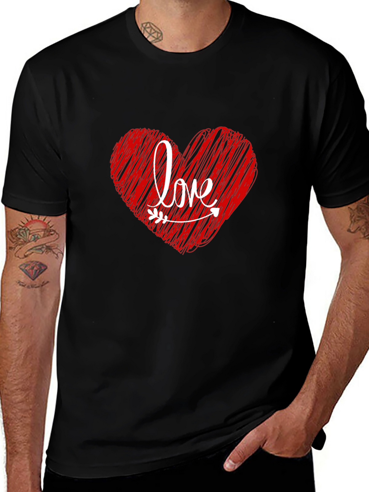 Love Heart Valentines Day T-Shirt