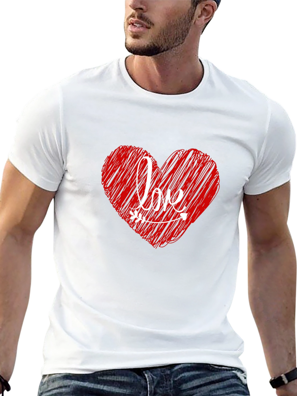 Love Heart Valentines Day T-Shirt