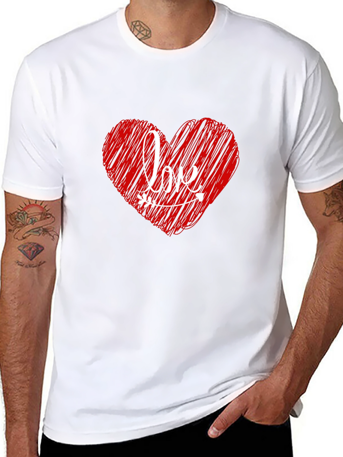 Love Heart Valentines Day T-Shirt
