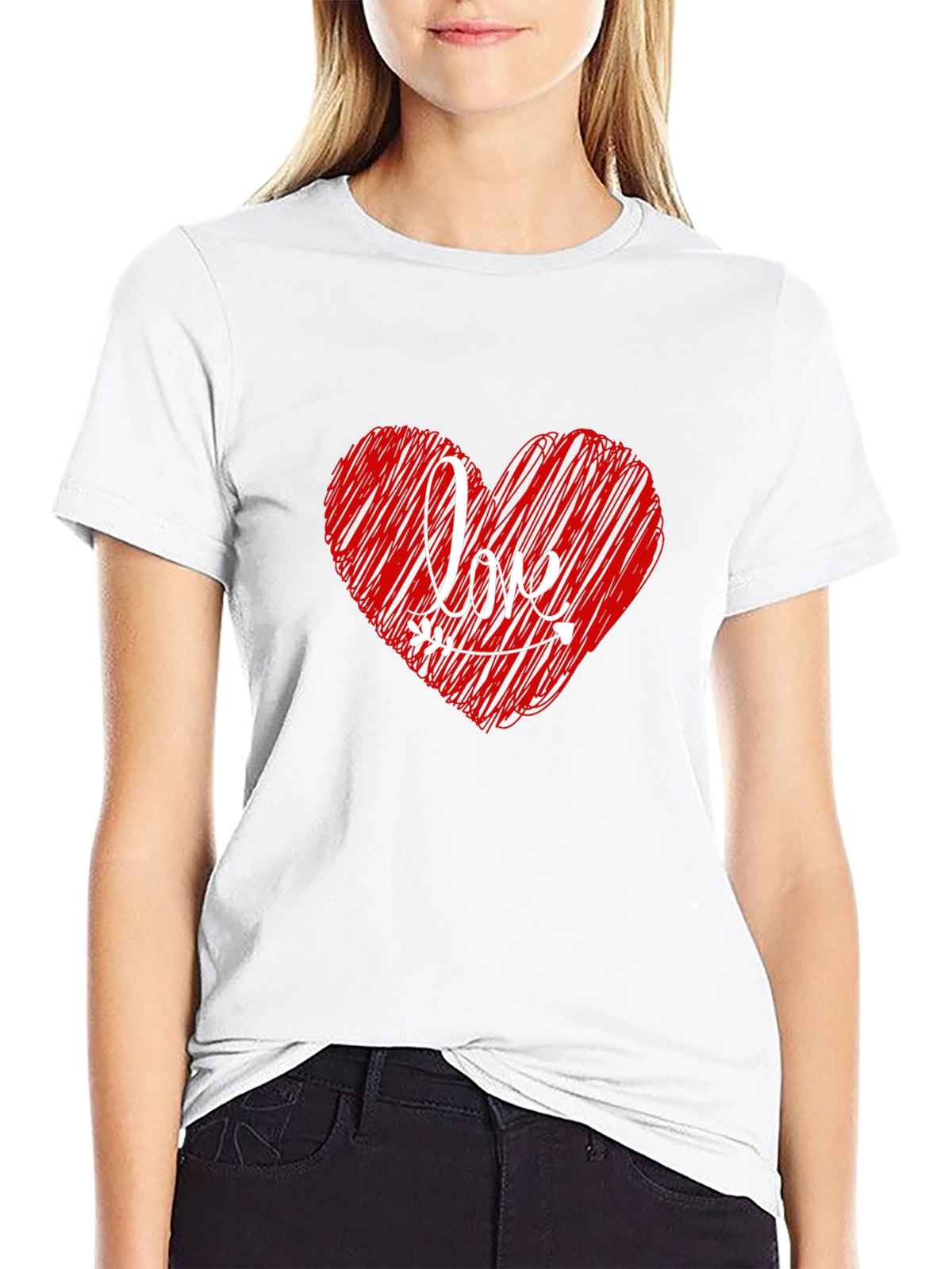 Love Heart Valentines Day T-Shirt