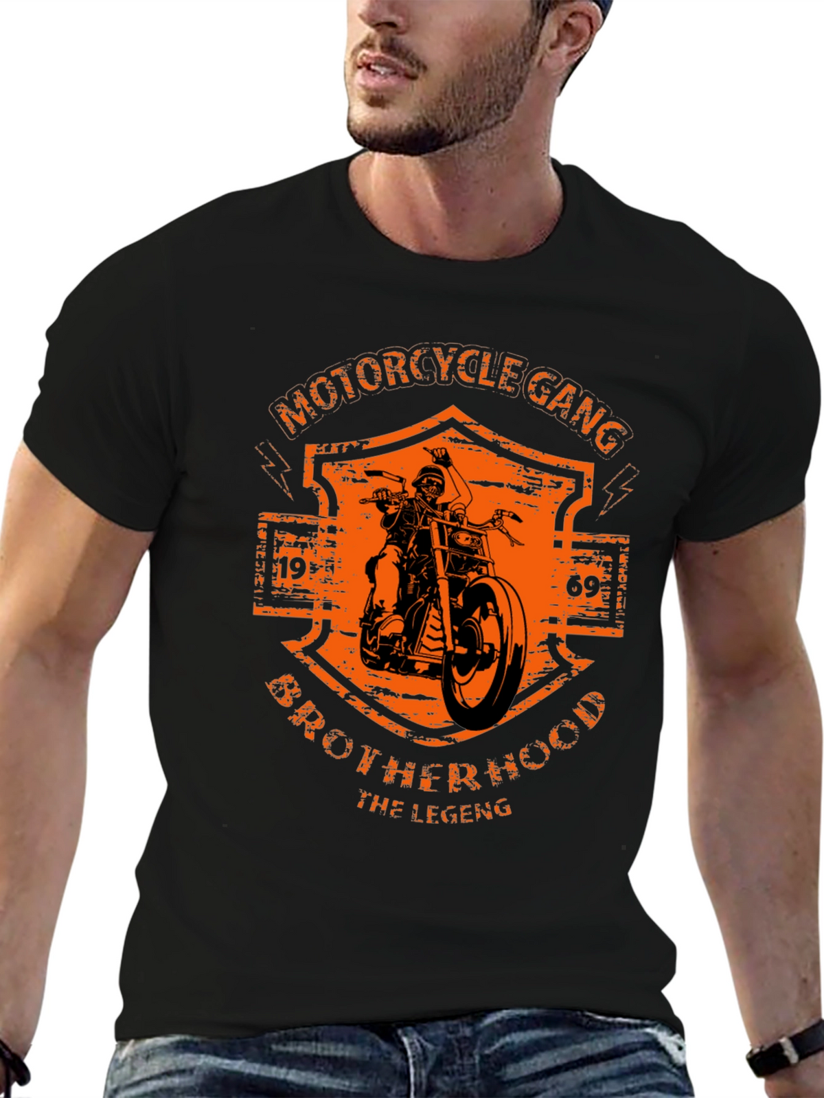 Motorcycle Gang Brotherhood Graphic Tee