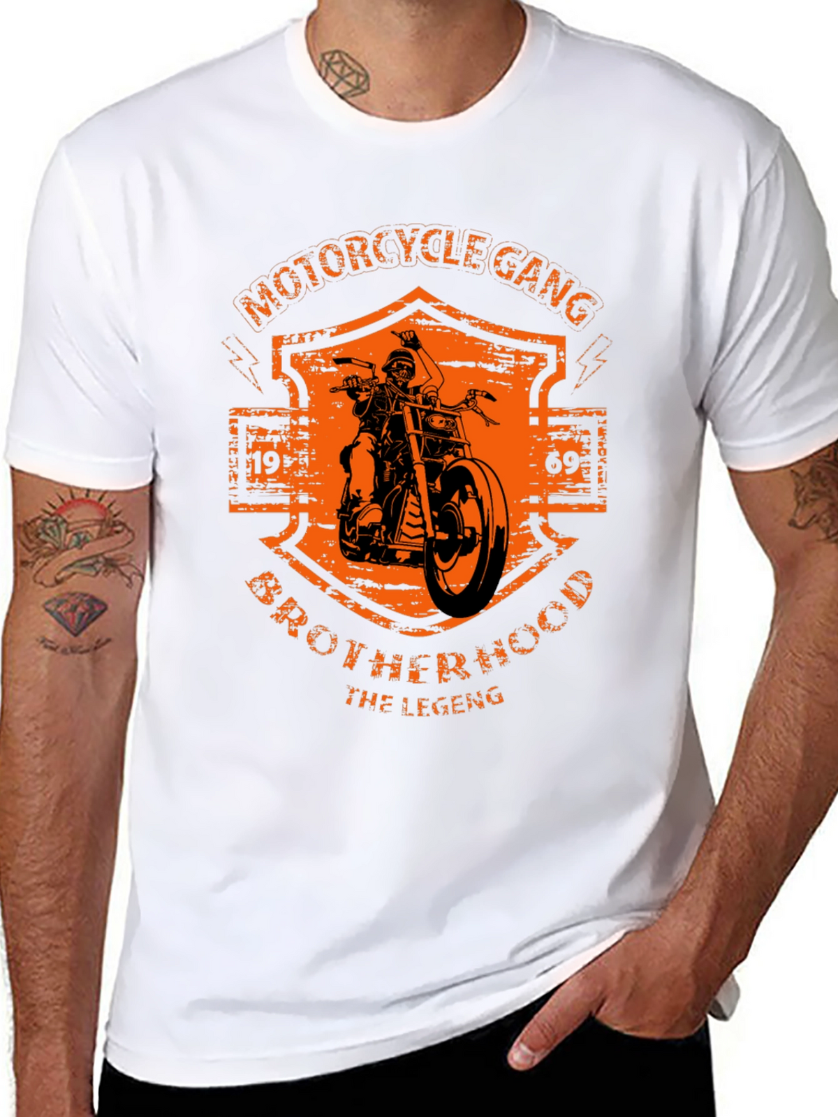 Motorcycle Gang Brotherhood Graphic Tee