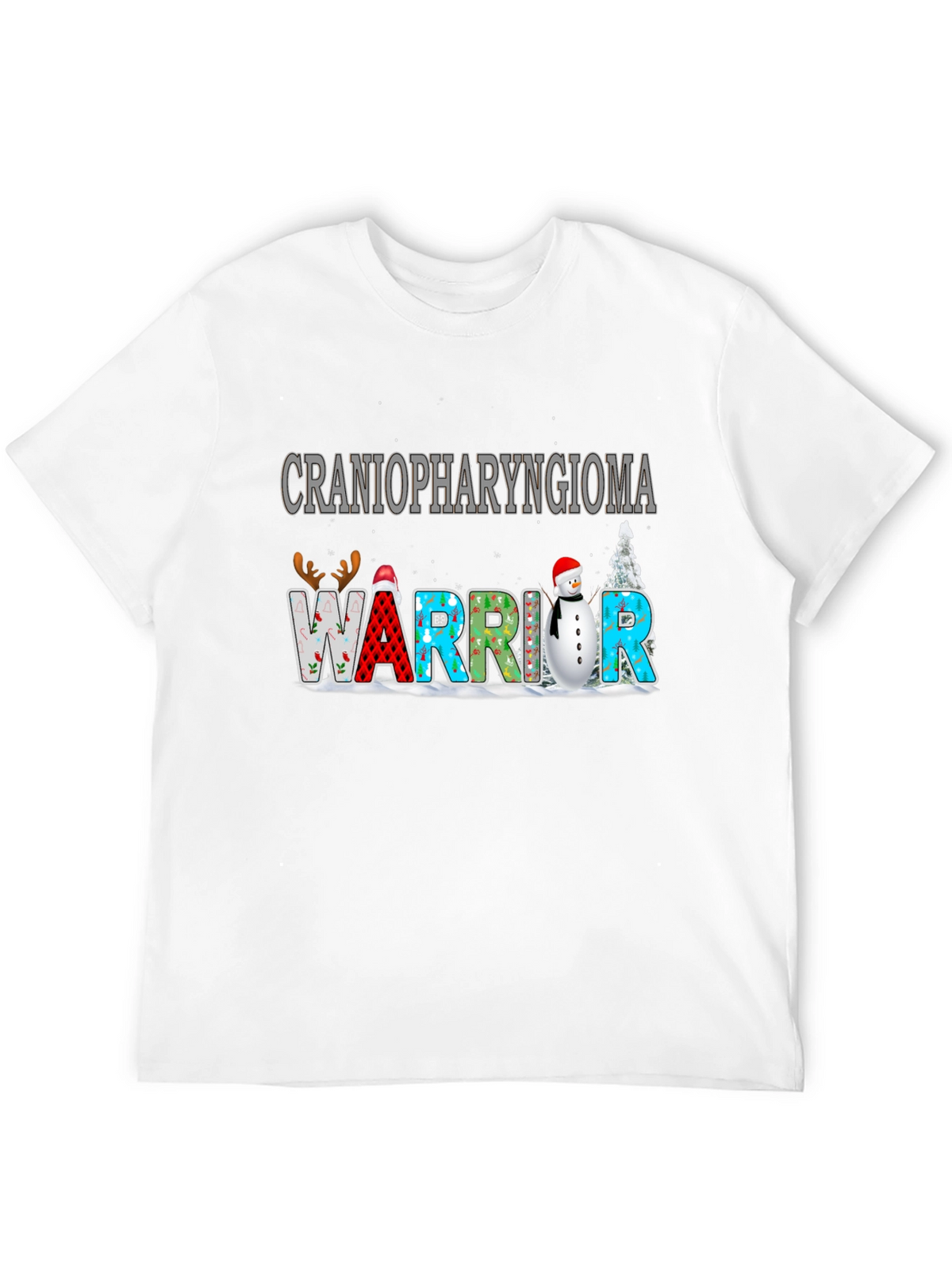 Craniopharyngioma Warrior Christmas T-Shirt