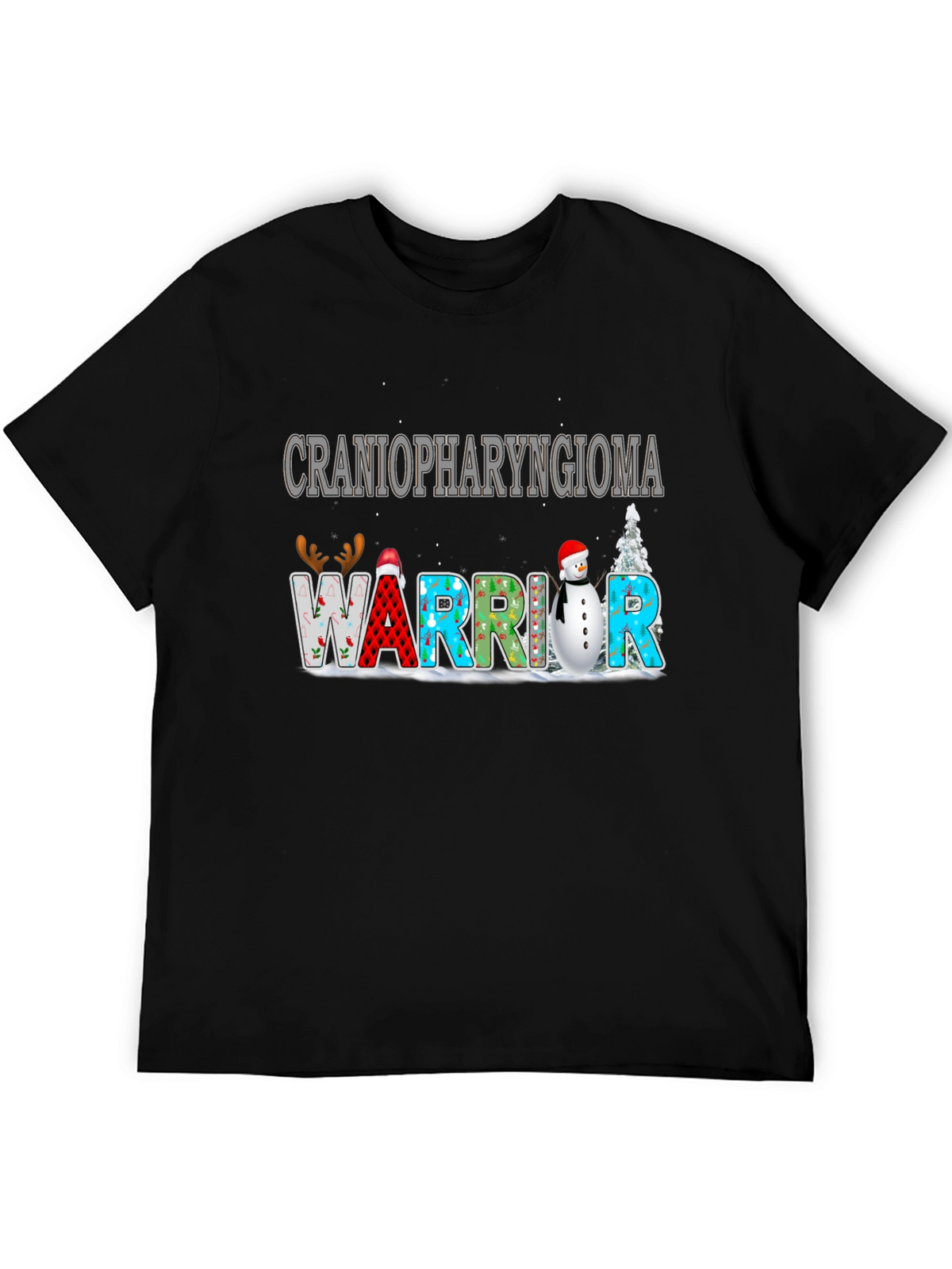 Craniopharyngioma Warrior Christmas T-Shirt