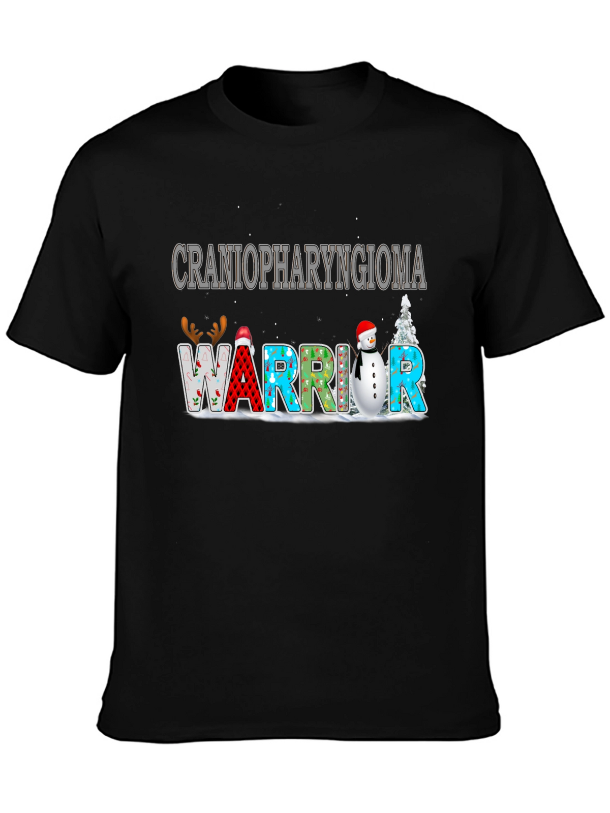Craniopharyngioma Warrior Christmas T-Shirt