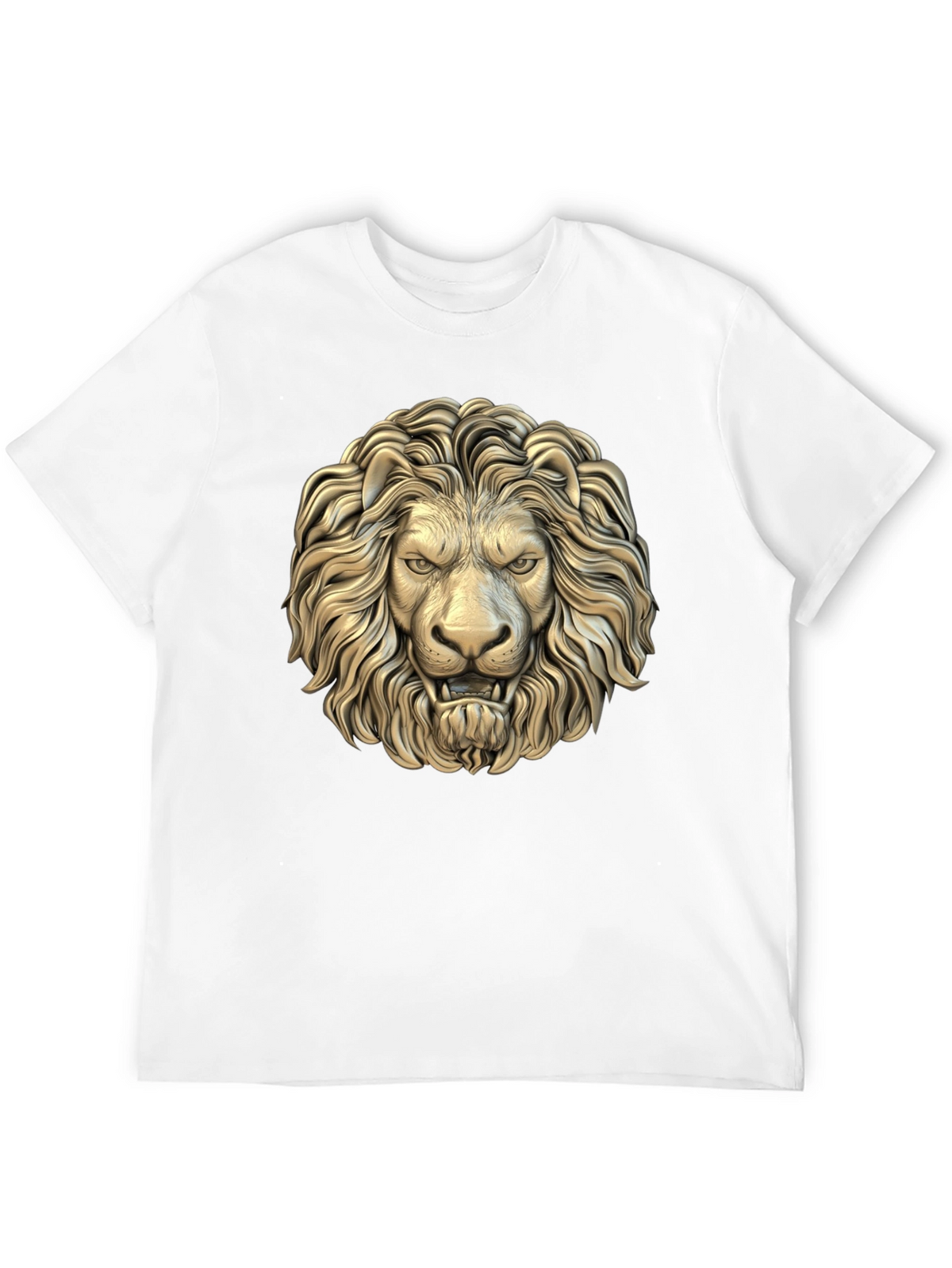 Lion Head Graphic Black T-Shirt