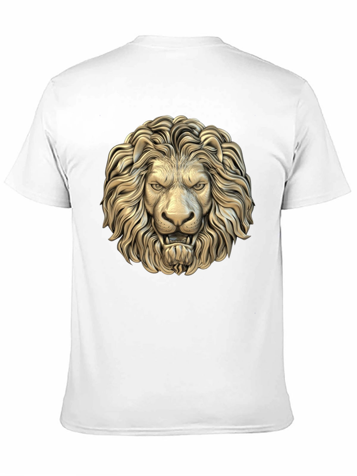 Lion Head Graphic Black T-Shirt