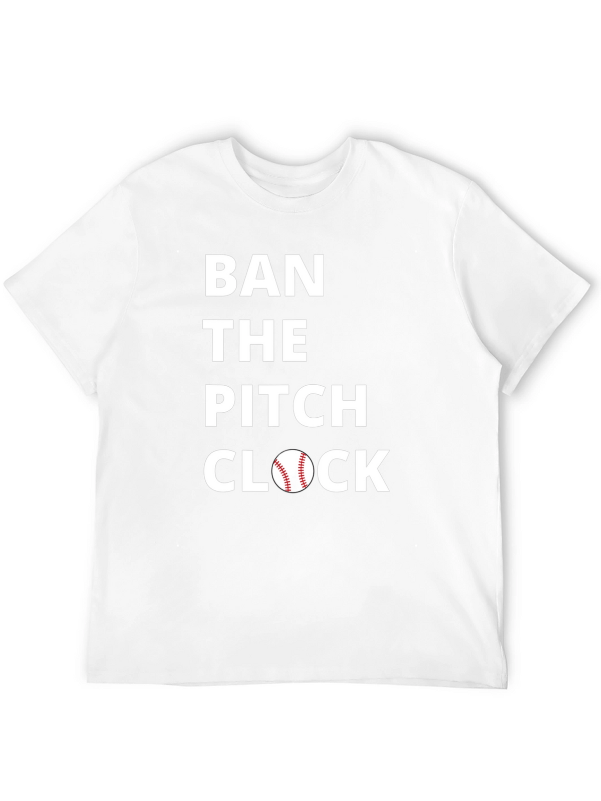 Ban the Pitch Clock Baseball Tee