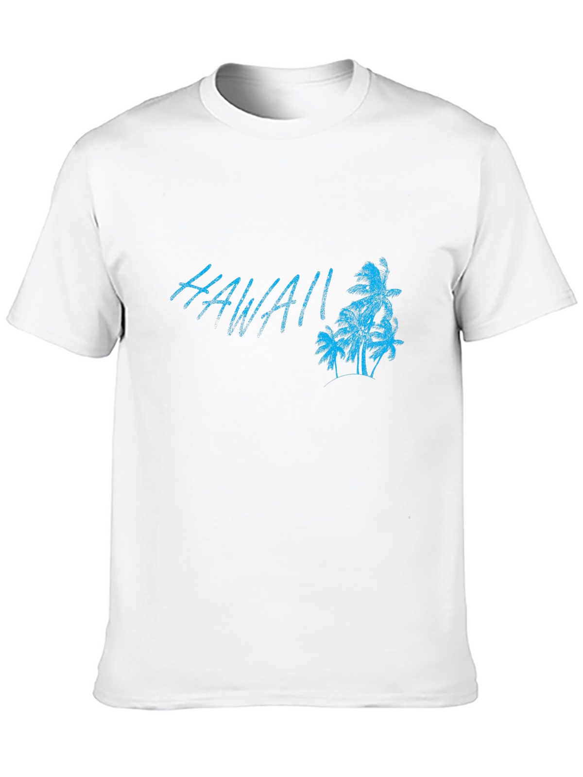 Hawaii Palm Tree Graphic Black T-Shirt