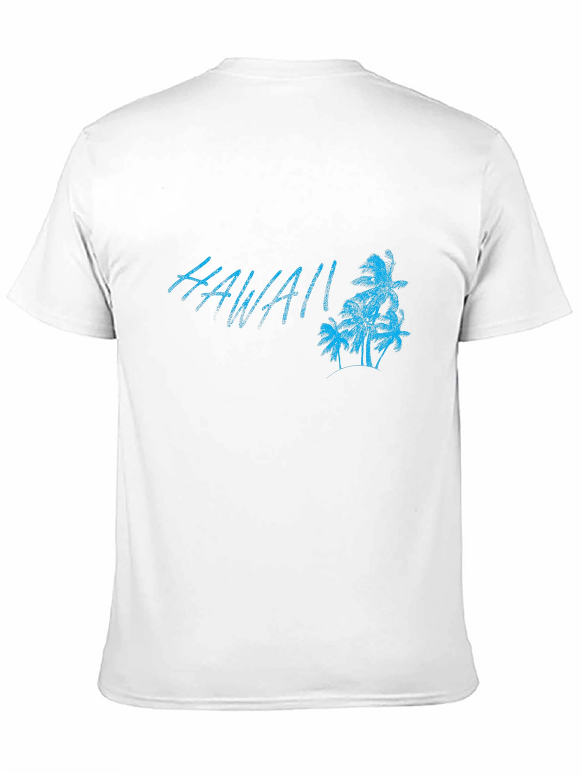 Hawaii Palm Tree Graphic Black T-Shirt