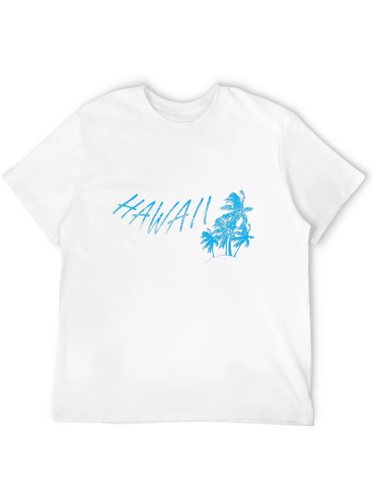 Hawaii Palm Tree Graphic Black T-Shirt
