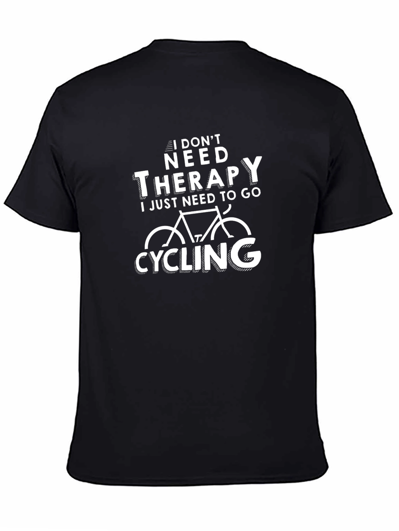 Cycling Therapy Graphic Tee - Black