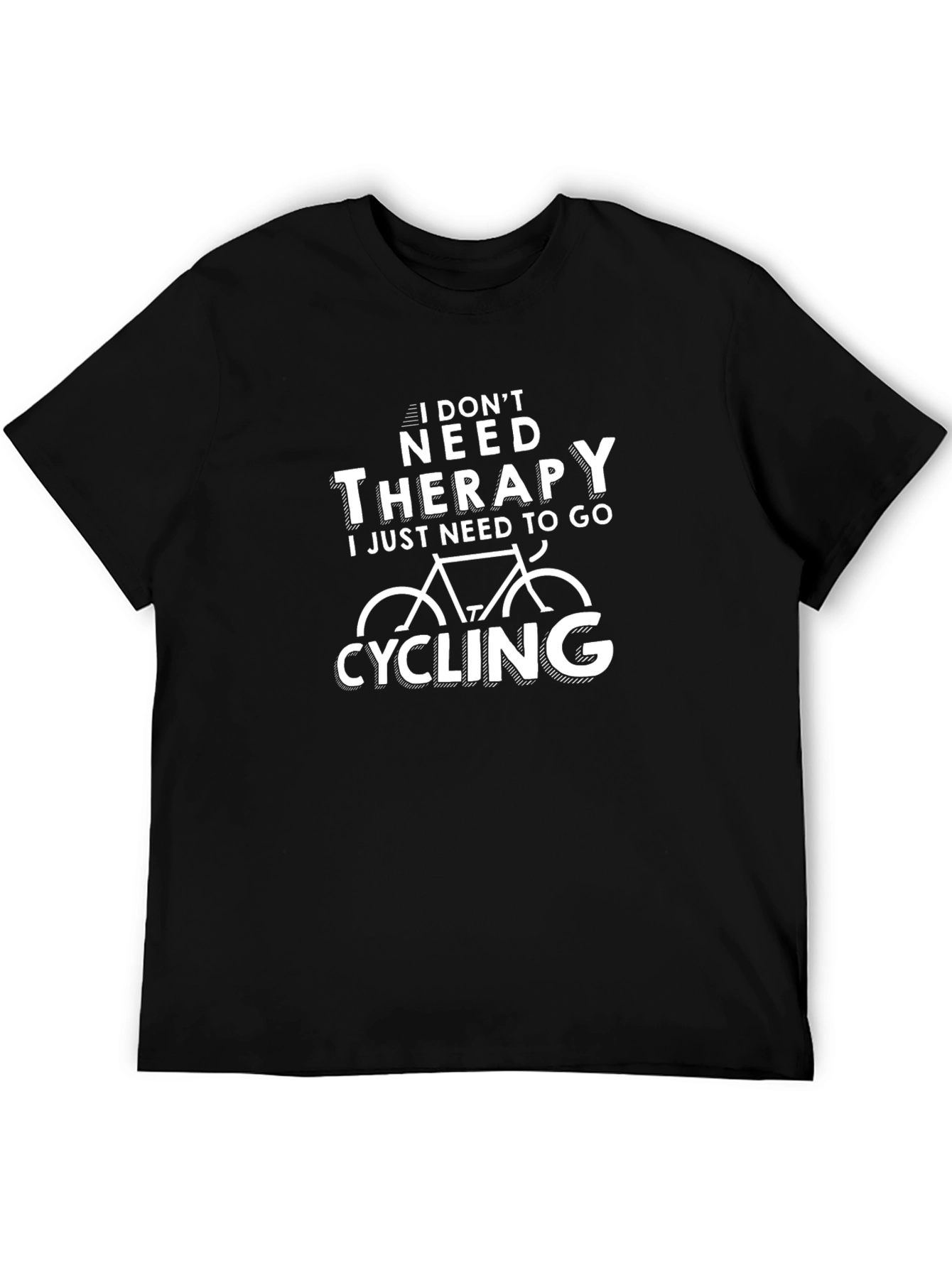 Cycling Therapy Graphic Tee - Black