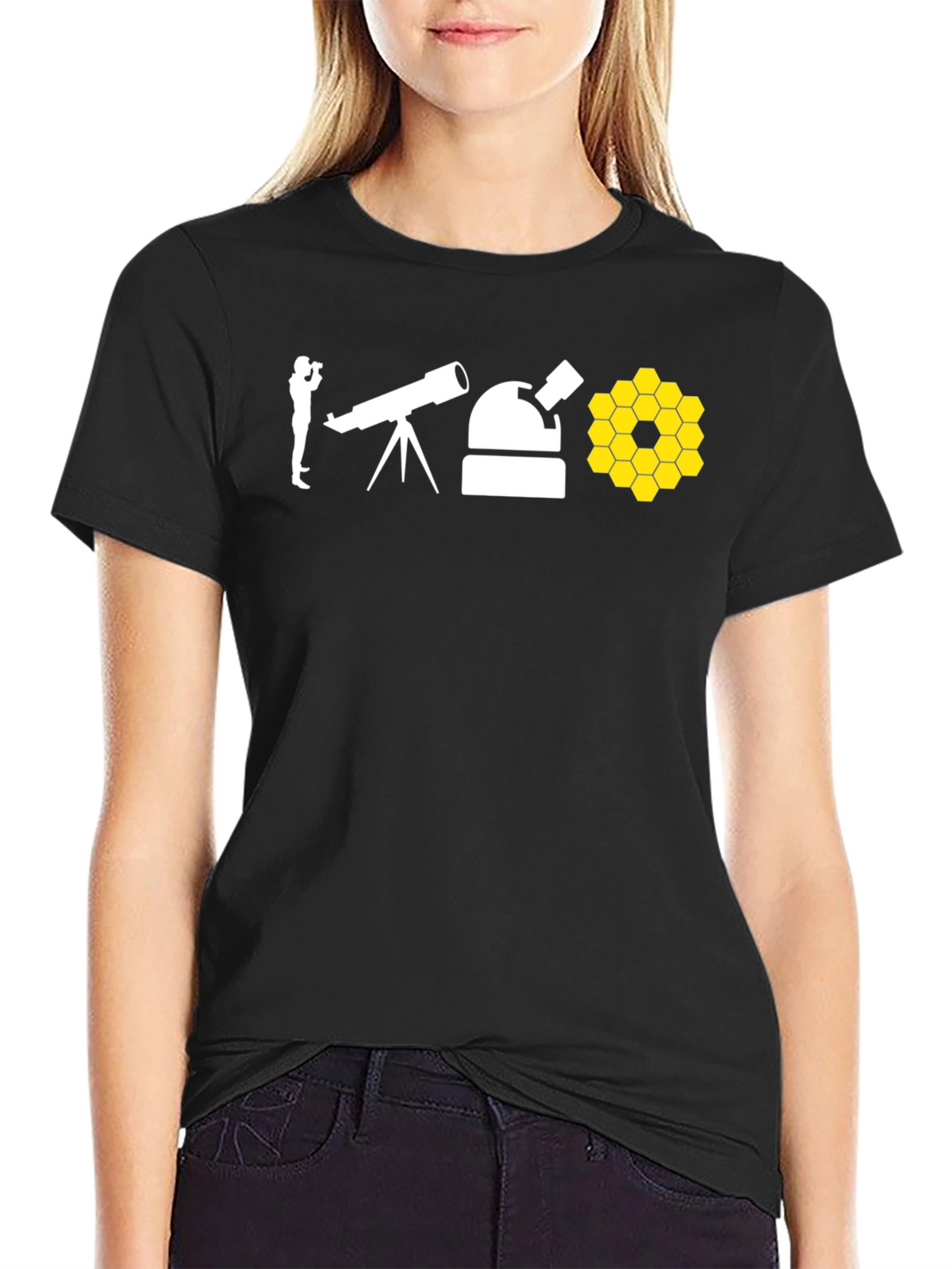 Telescope T-Shirt: Space Observation Graphic Tee