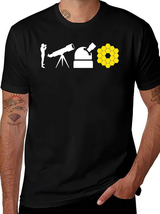 Telescope T-Shirt: Space Observation Graphic Tee